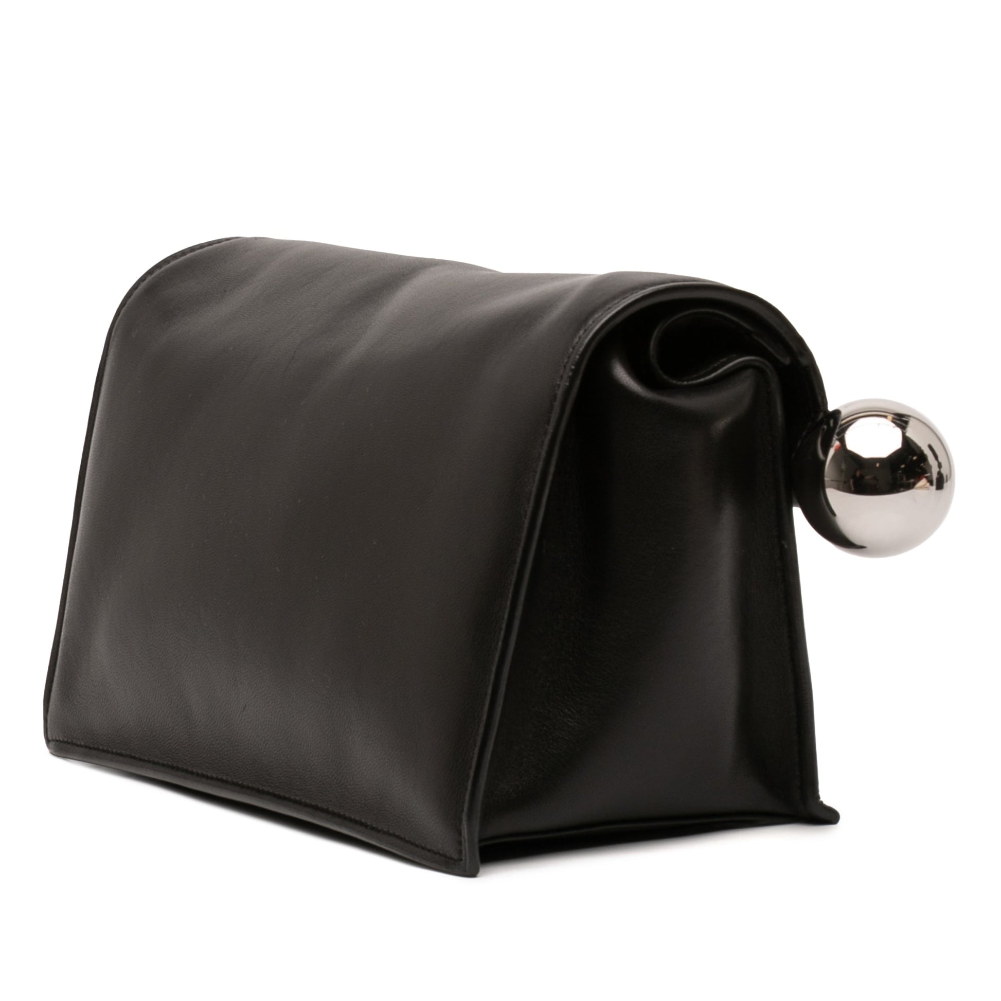 Jacquemus Leather La Pochette Rond Carre Clutch