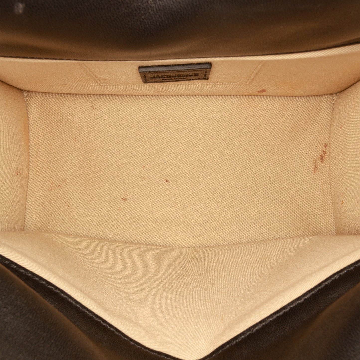 Jacquemus Leather La Pochette Rond Carre Clutch