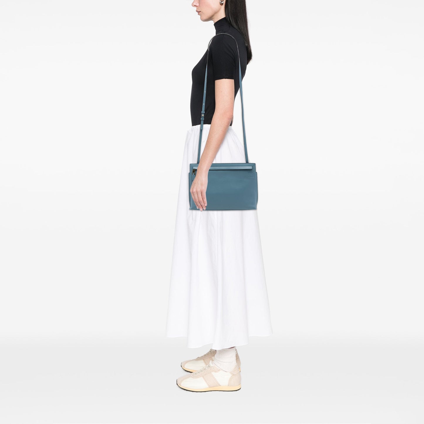 LOEWE Leather Anagram T Pouch Crossbody