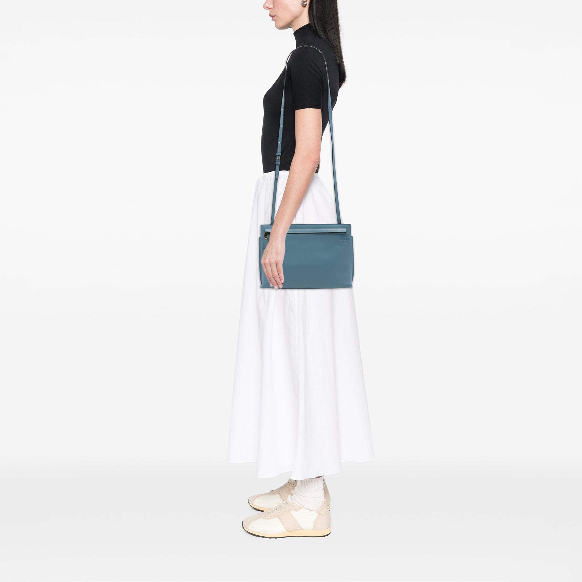 LOEWE Leather Anagram T Pouch Crossbody