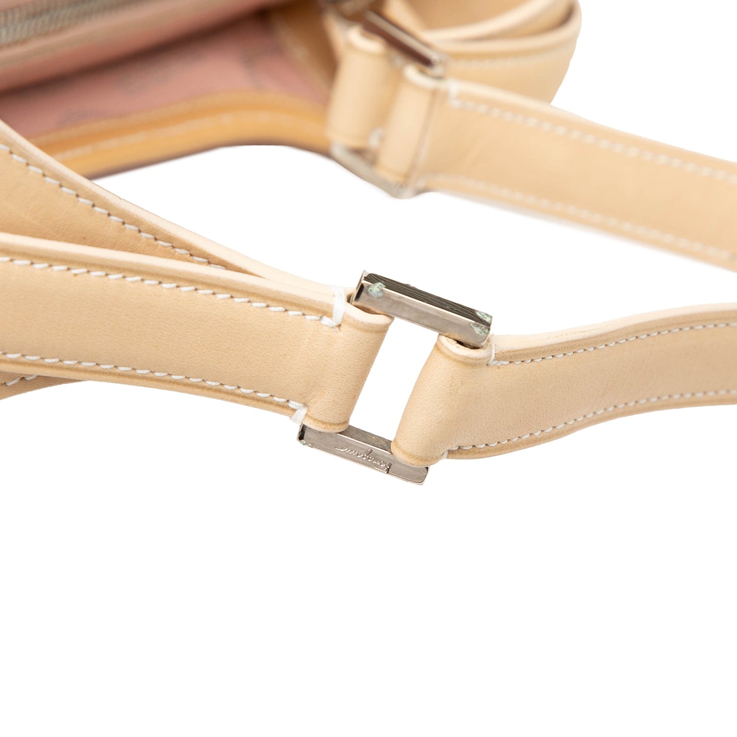Ferragamo Gancini Coated Canvas Hobo