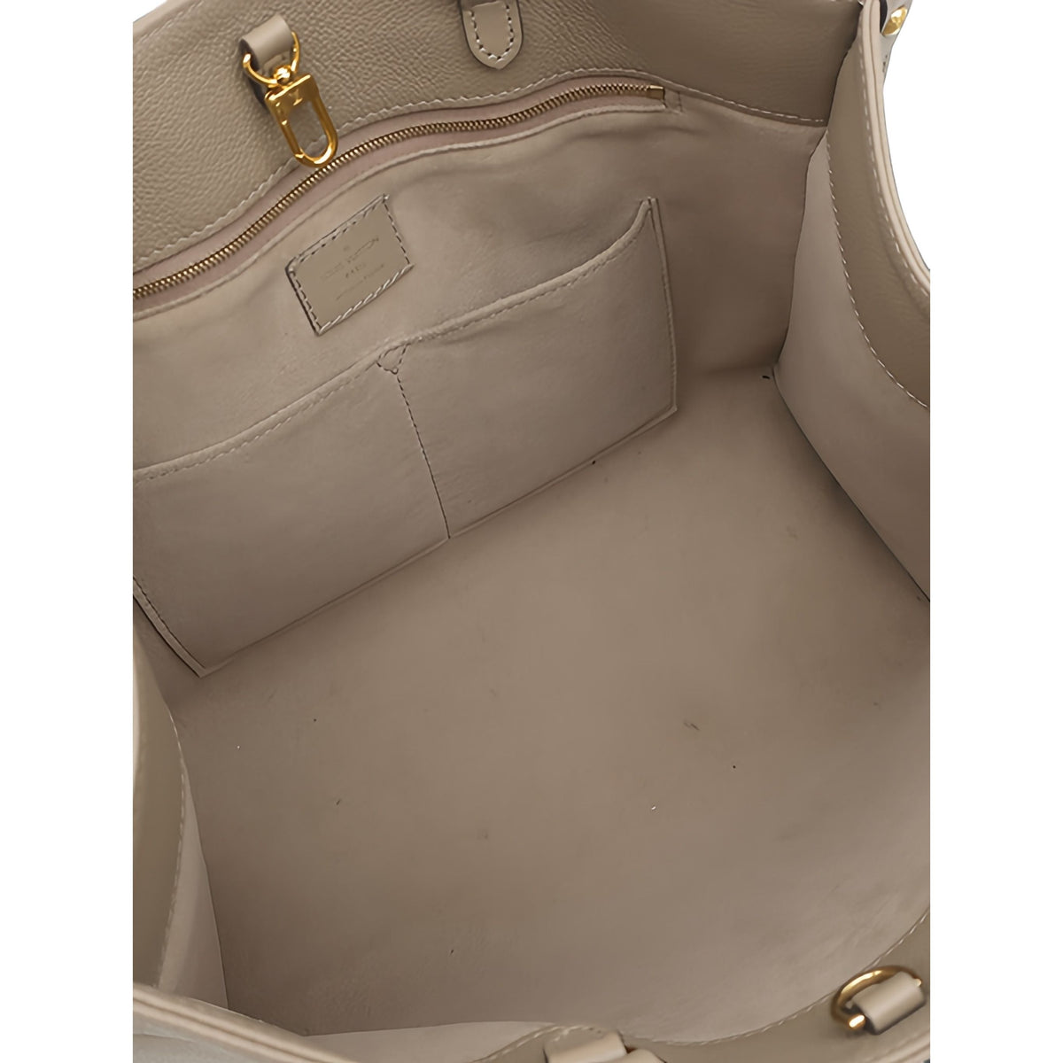 Louis Vuitton Monogram Empreinte OnTheGo MM — Beige