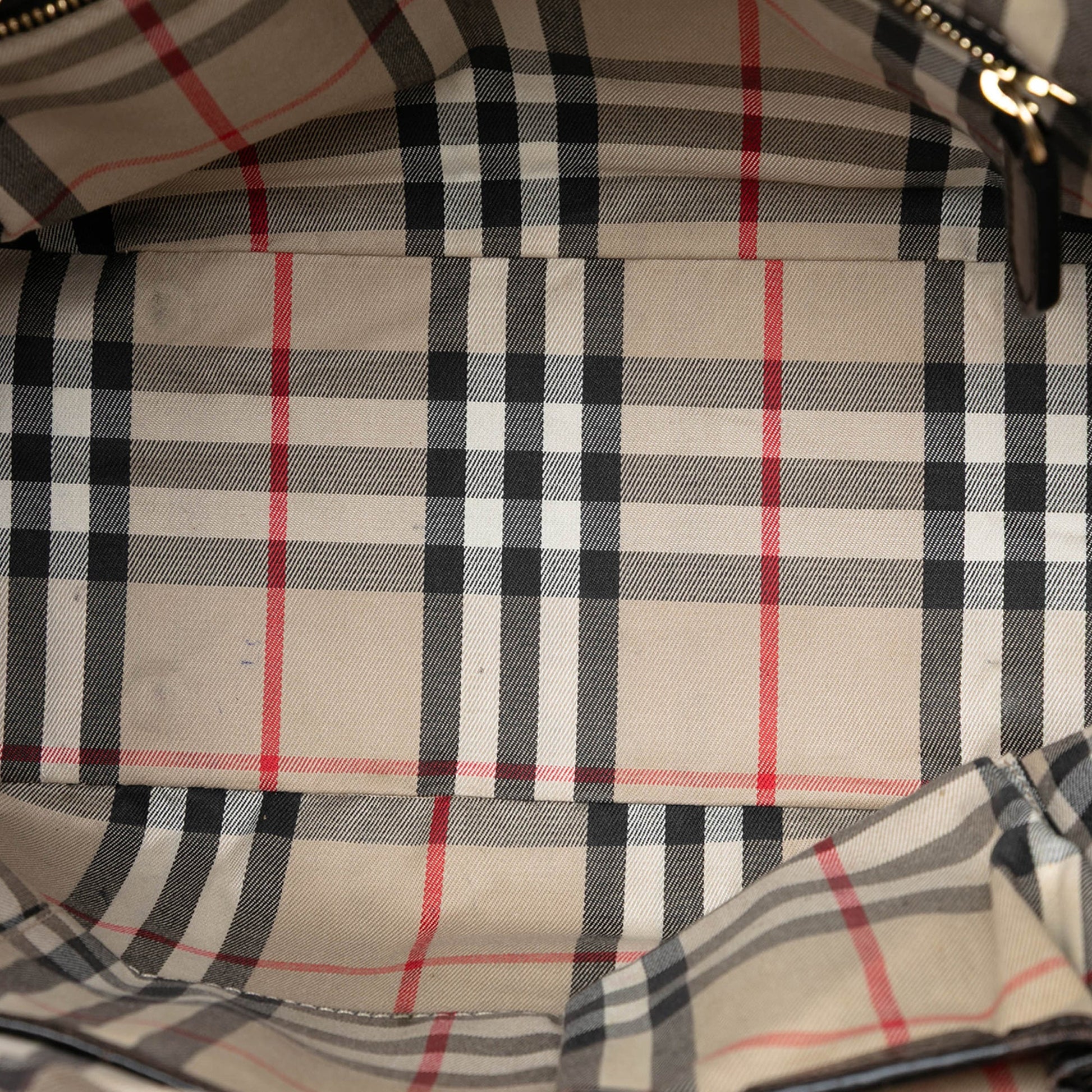 Burberry Small Grained Calfskin Orchard Bowling Bag