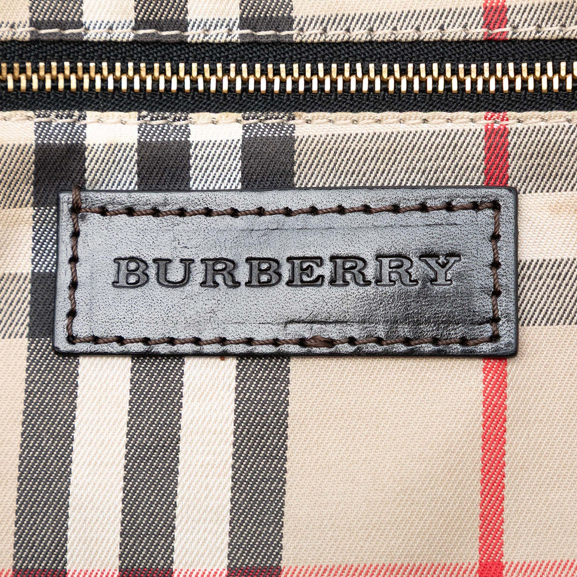 Burberry Small Grained Calfskin Orchard Bowling Bag