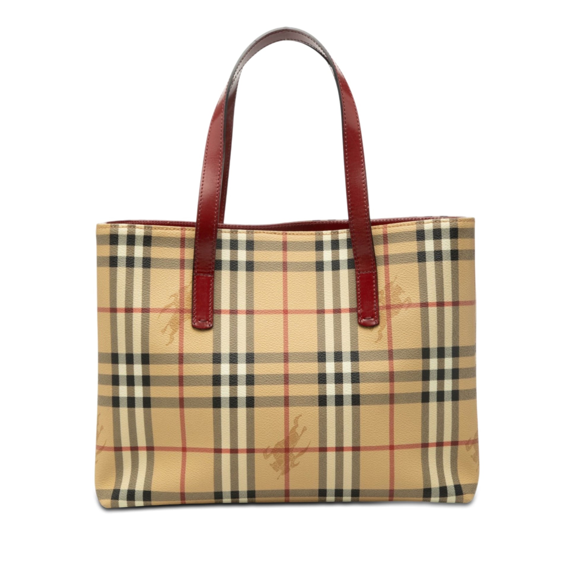 Burberry Haymarket Check Coated Canvas Tote