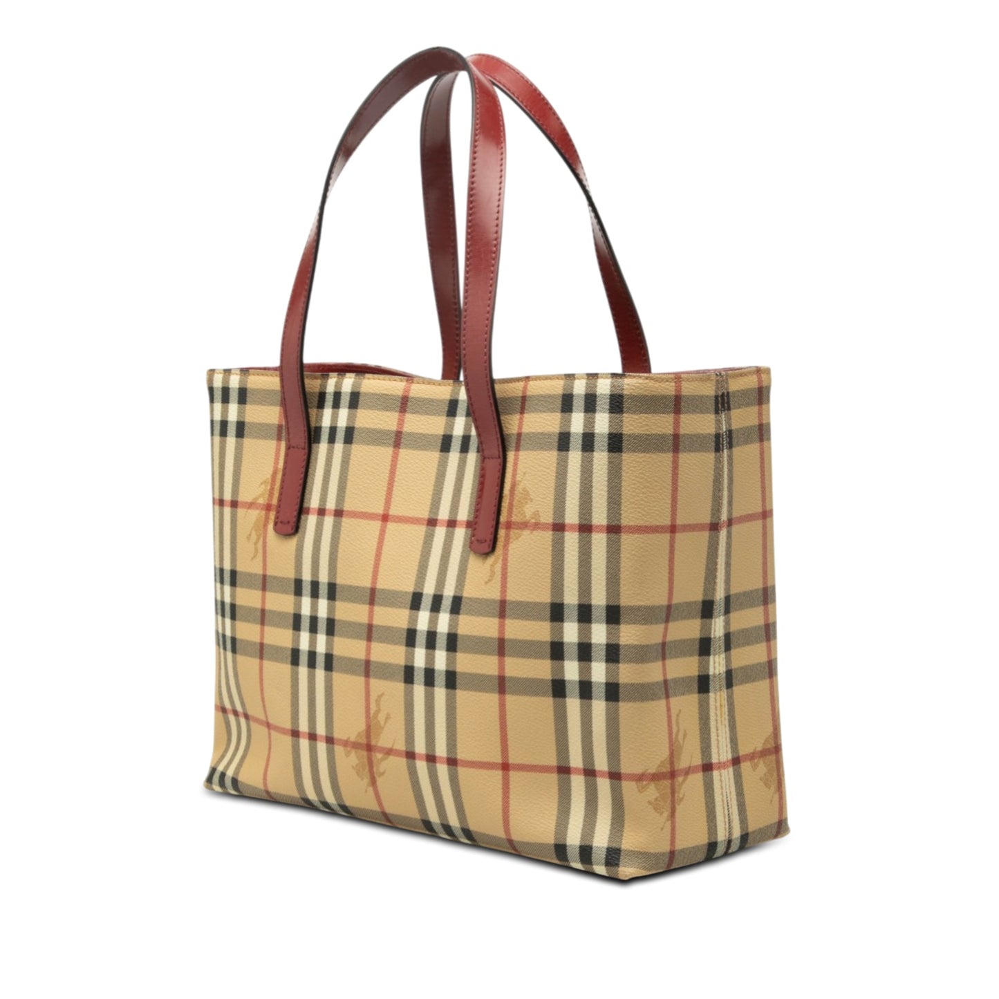 Burberry Haymarket Check Coated Canvas Tote
