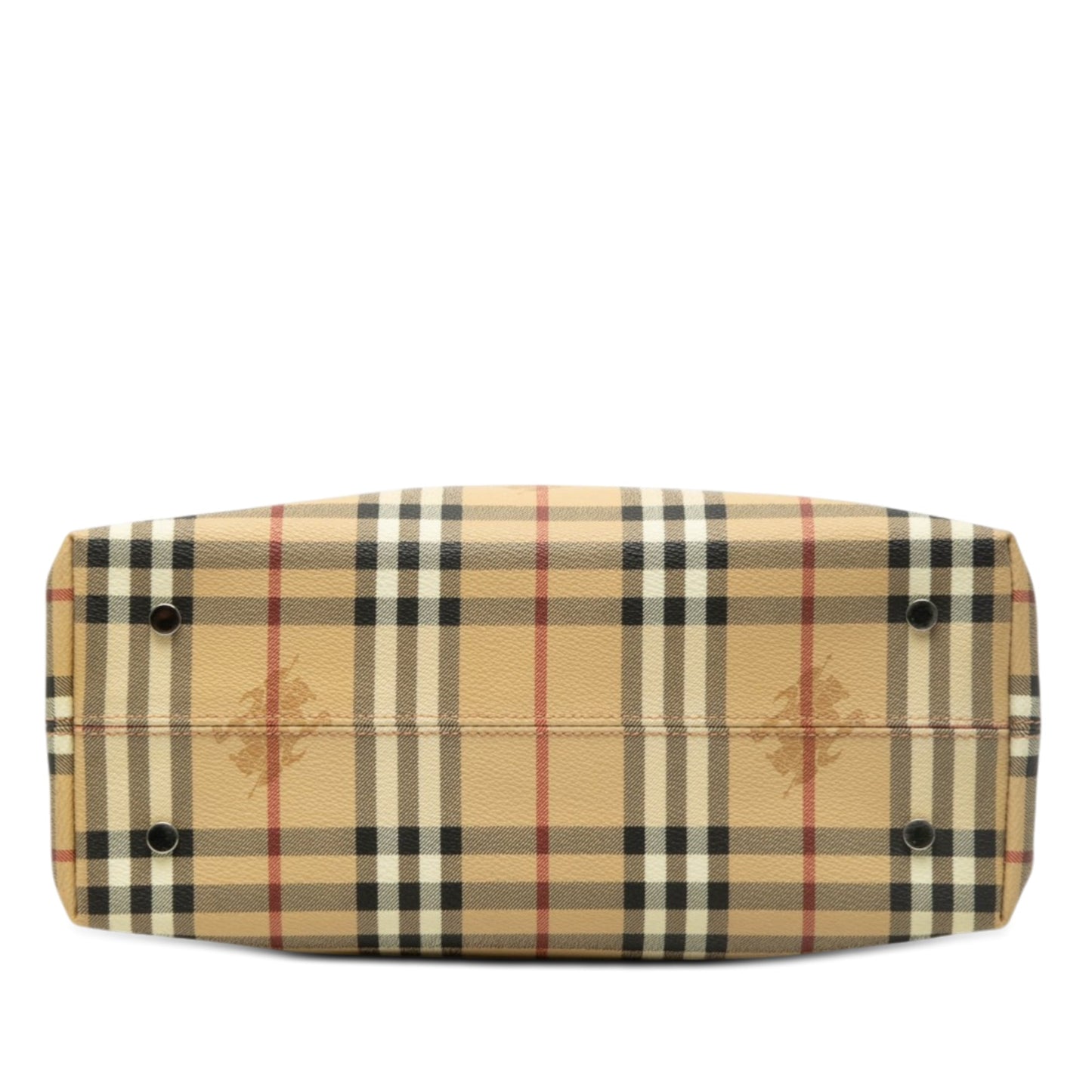 Burberry Haymarket Check Coated Canvas Tote
