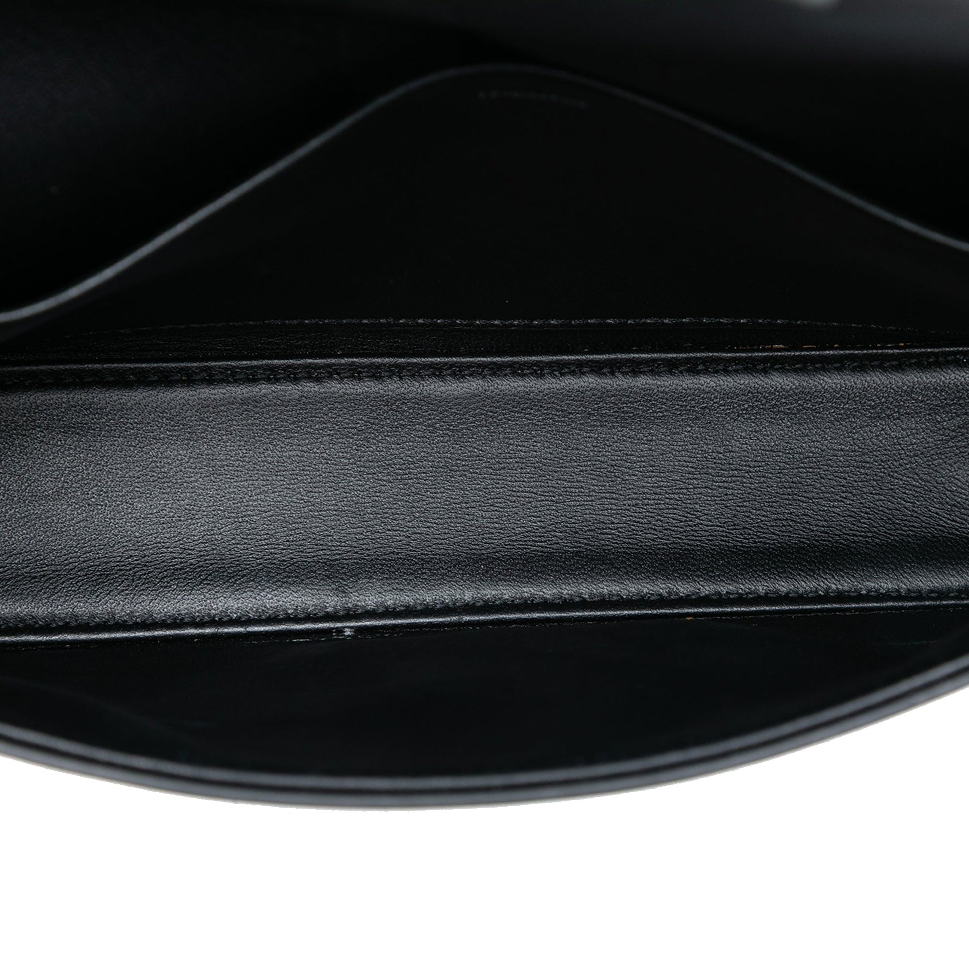 Celine Shiny Calfskin Triomphe Chain Box Shoulder Bag