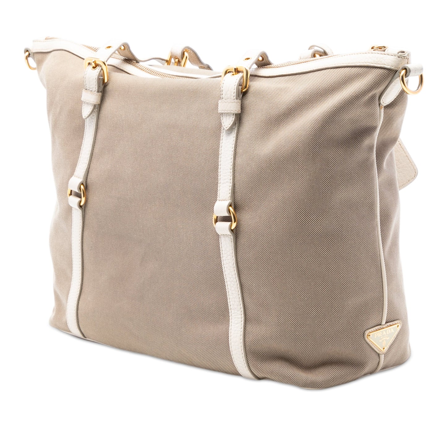 Prada Canvas Canapa Logo Satchel