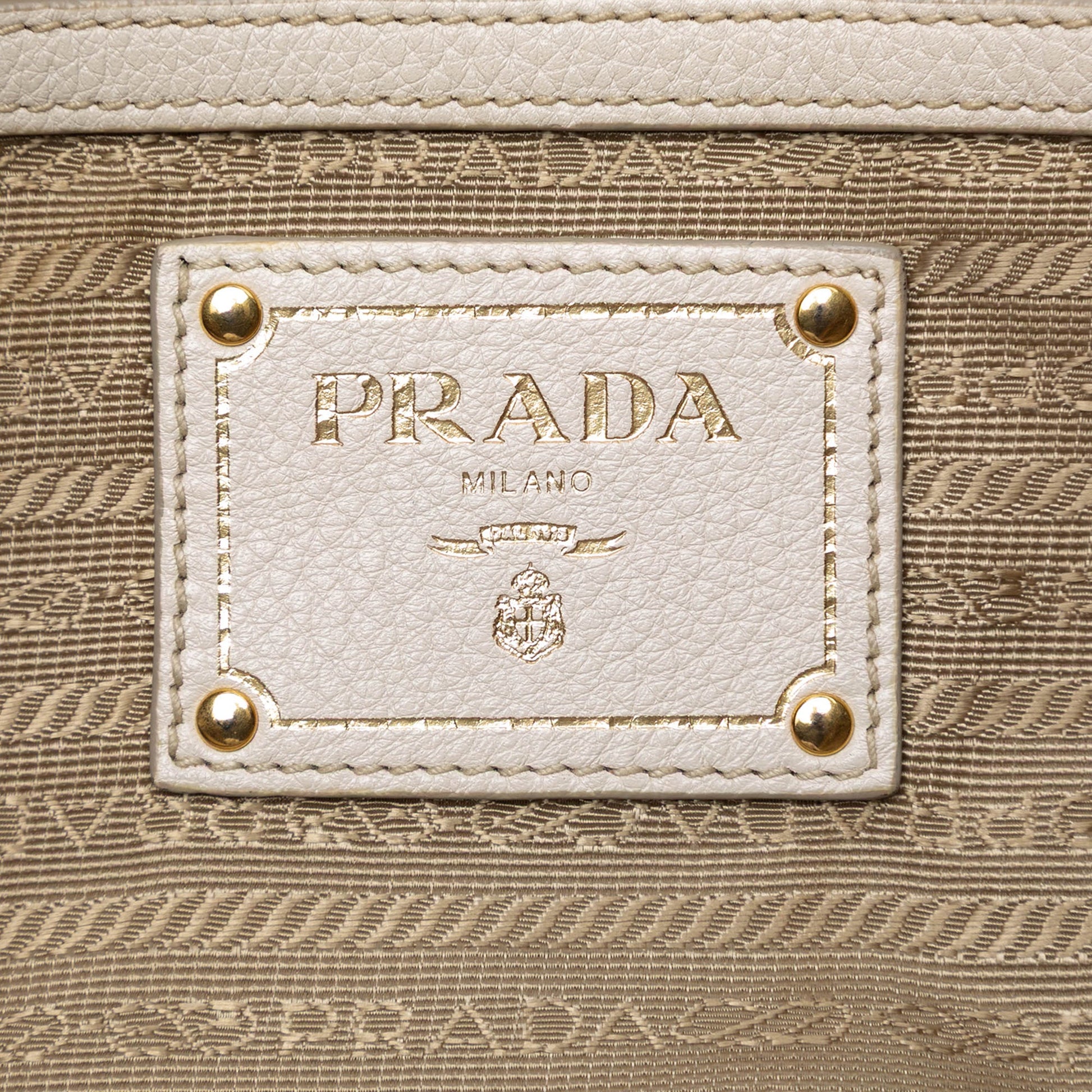 Prada Canvas Canapa Logo Satchel