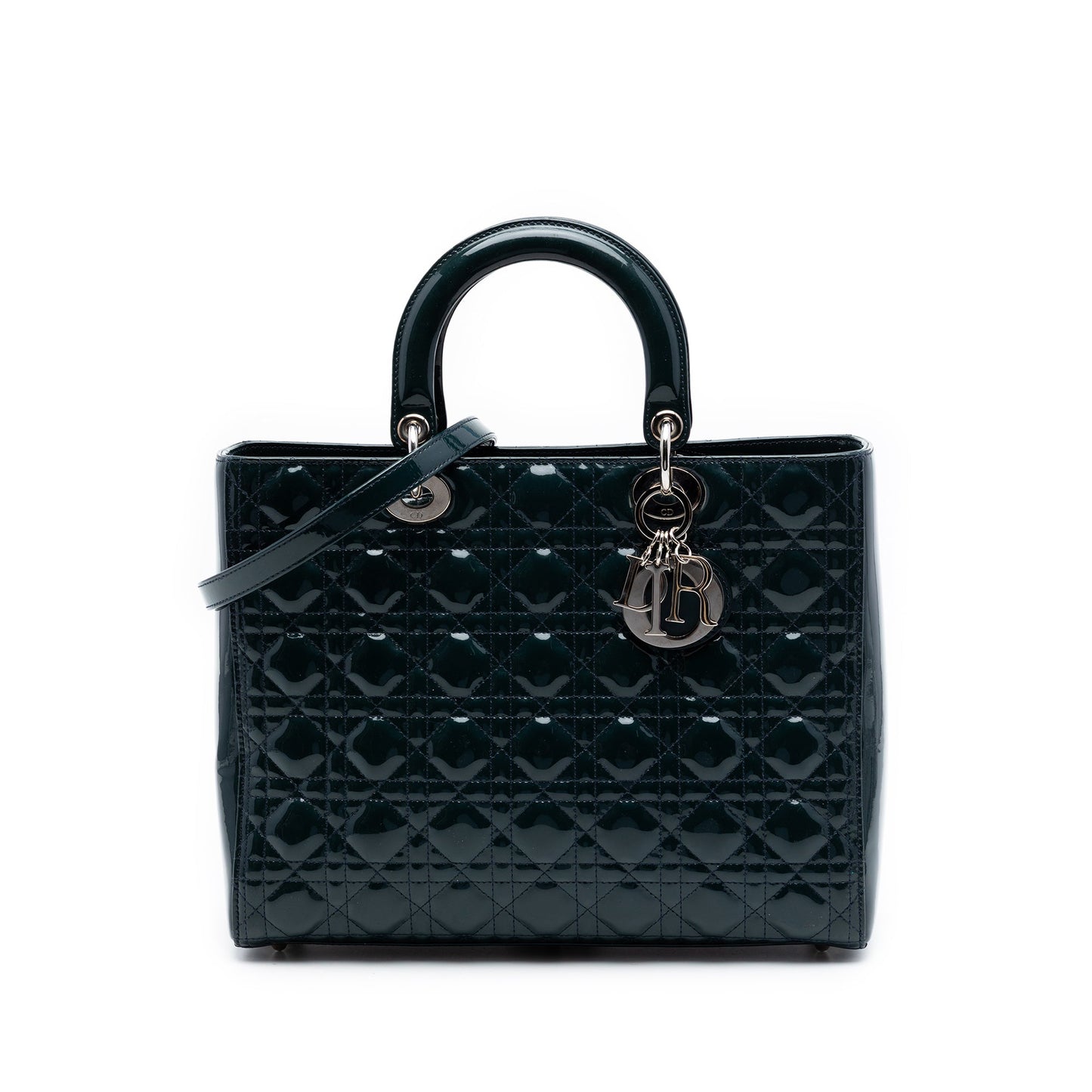 Dior Large Patent Cannage Lady Dior