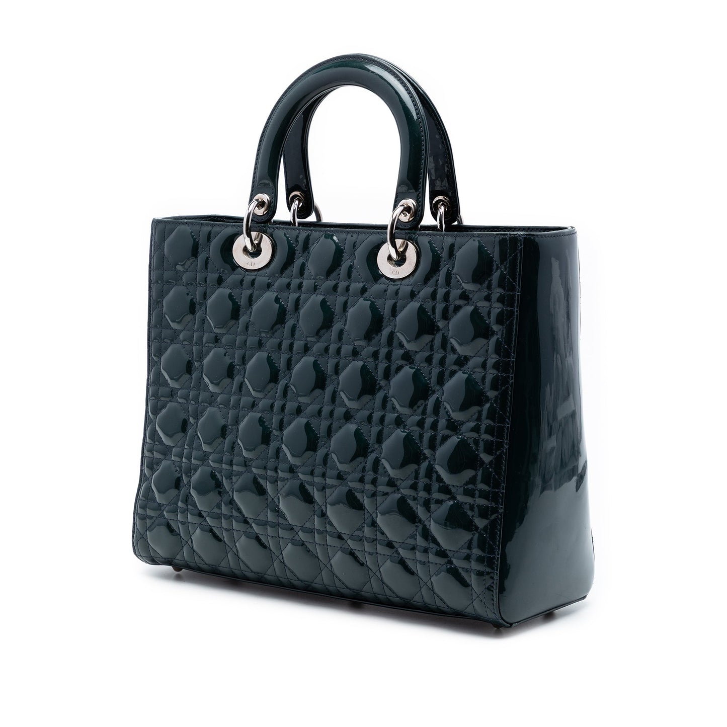 Dior Large Patent Cannage Lady Dior