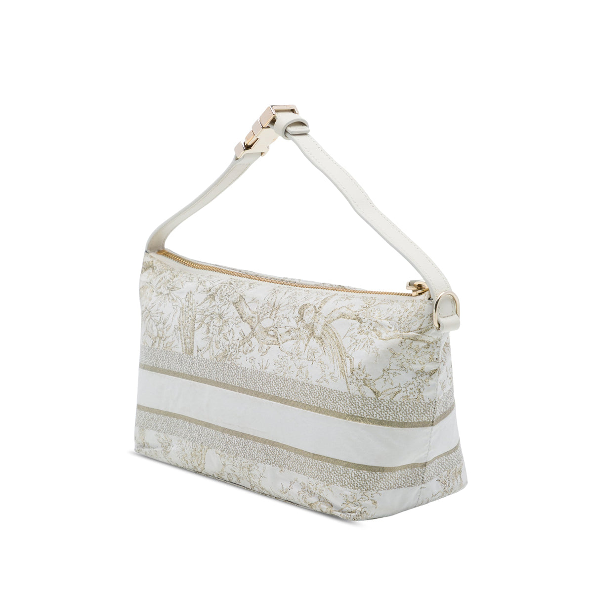 Dior Medium Technical Fabric Toile de Jouy DiorTravel Nomad Pouch — Gold
