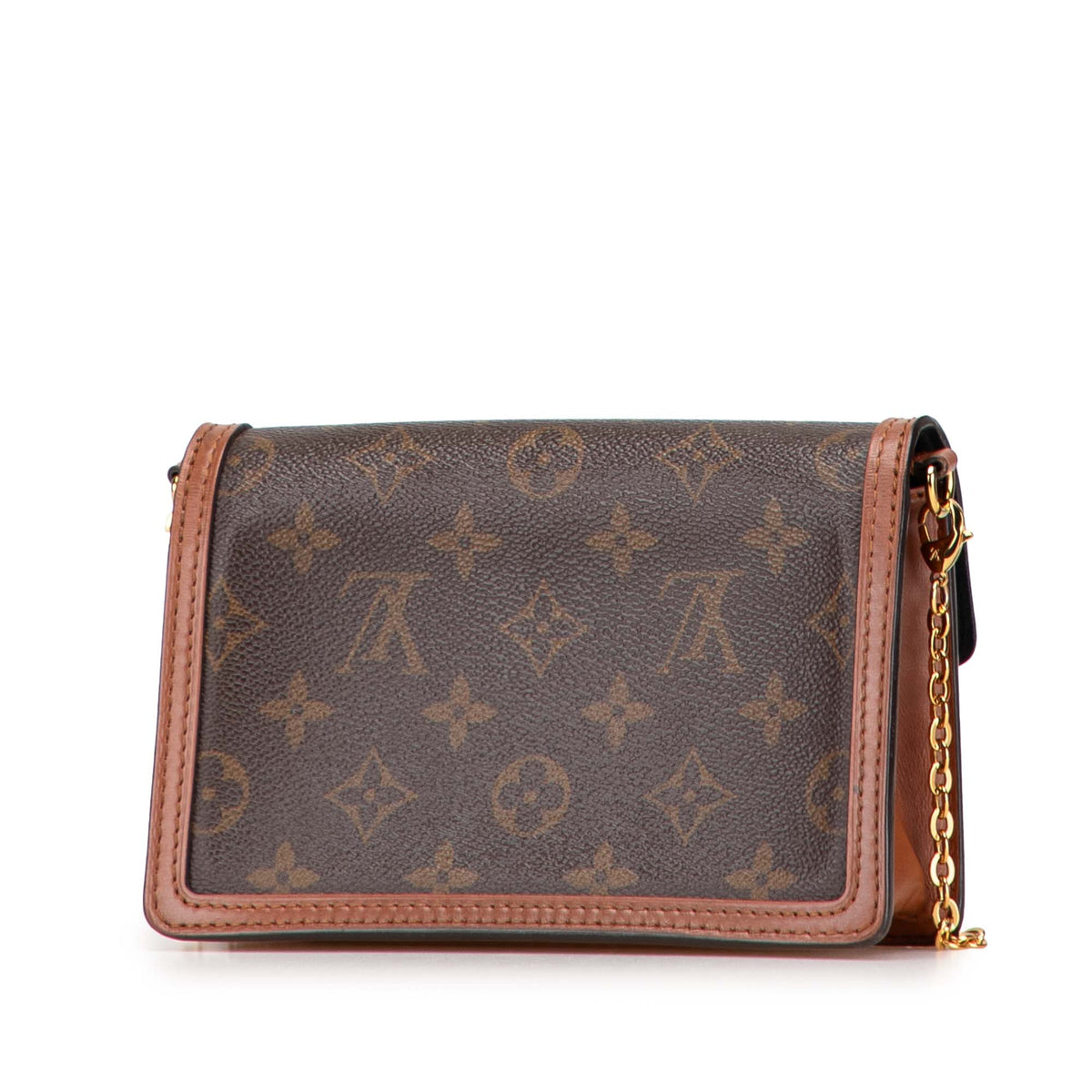 Louis Vuitton Monogram Reverse Dauphine Wallet on Chain