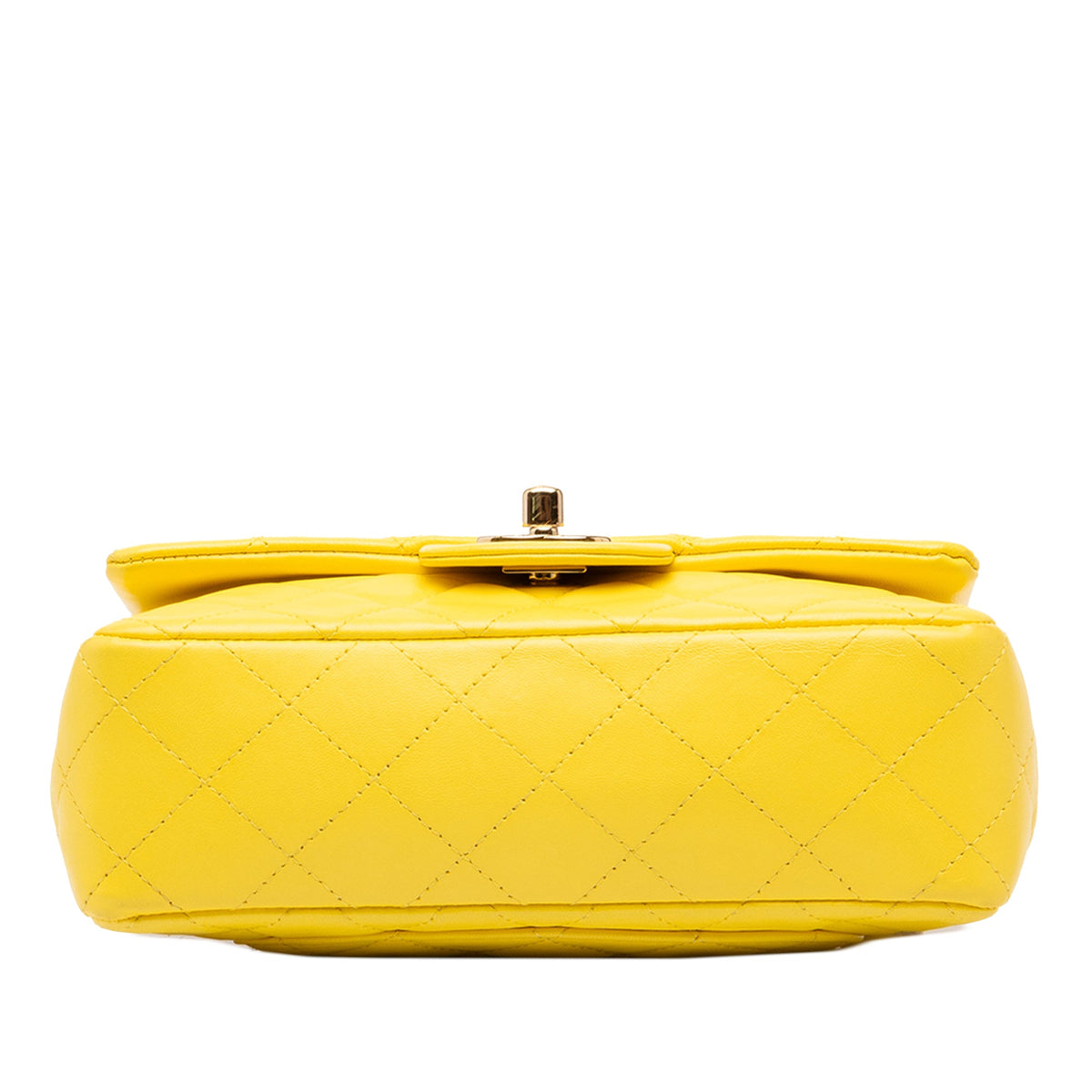 Chanel Mini Rectangular Classic Lambskin Single Flap — Yellow