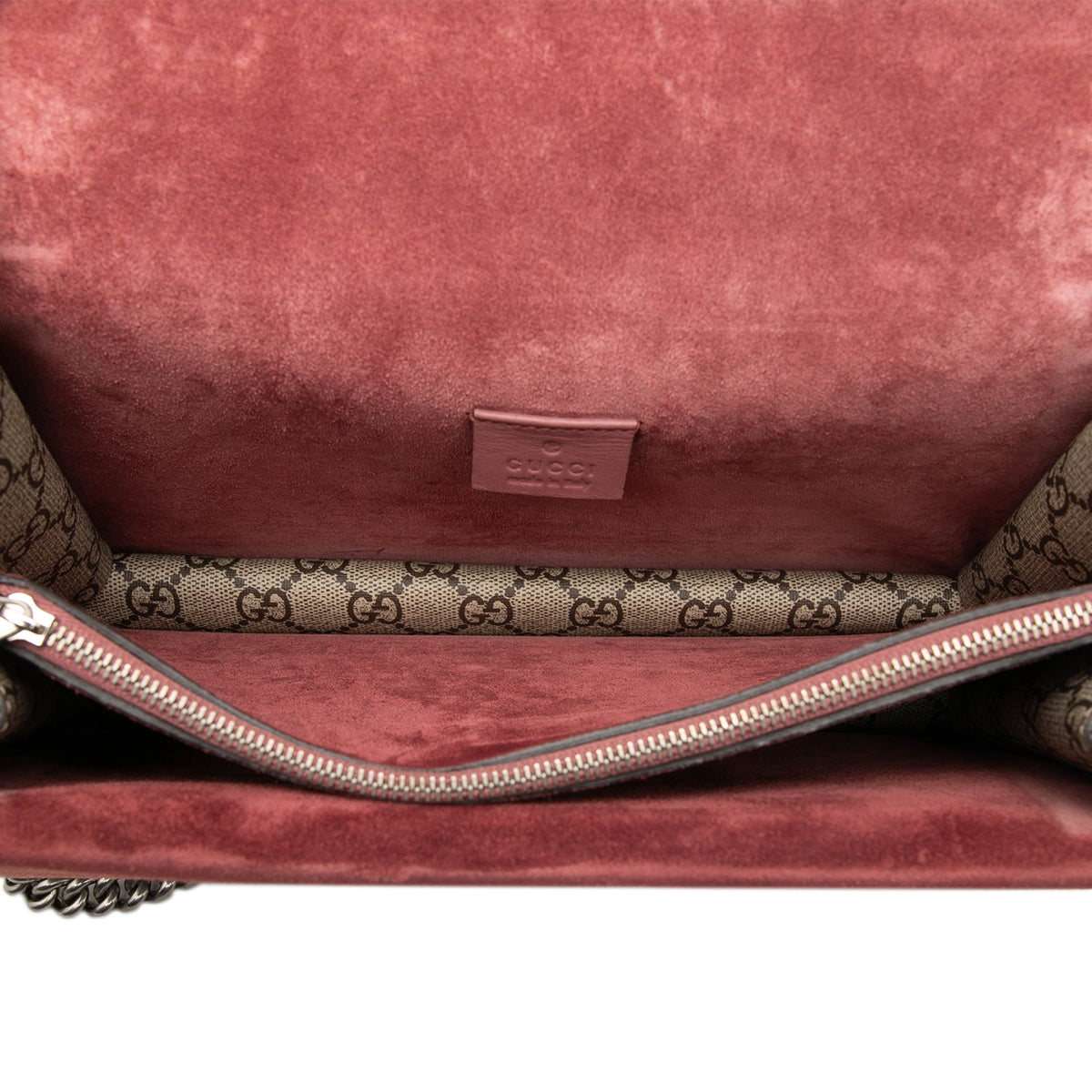Gucci Medium GG Supreme Blooms Dionysus Shoulder Bag — Beige