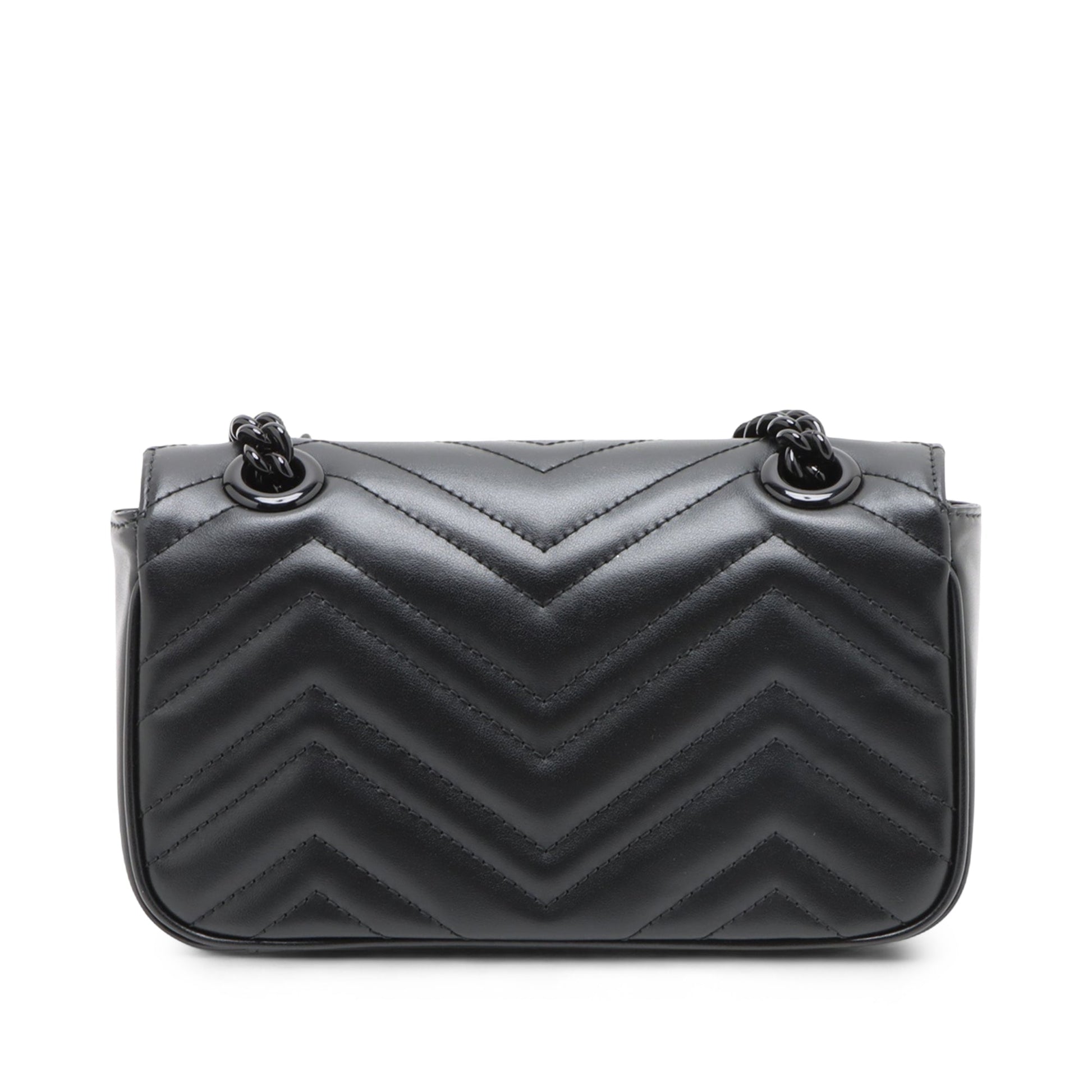 Gucci Small GG Marmont Matelasse Calfskin Monochrome Shoulder Bag