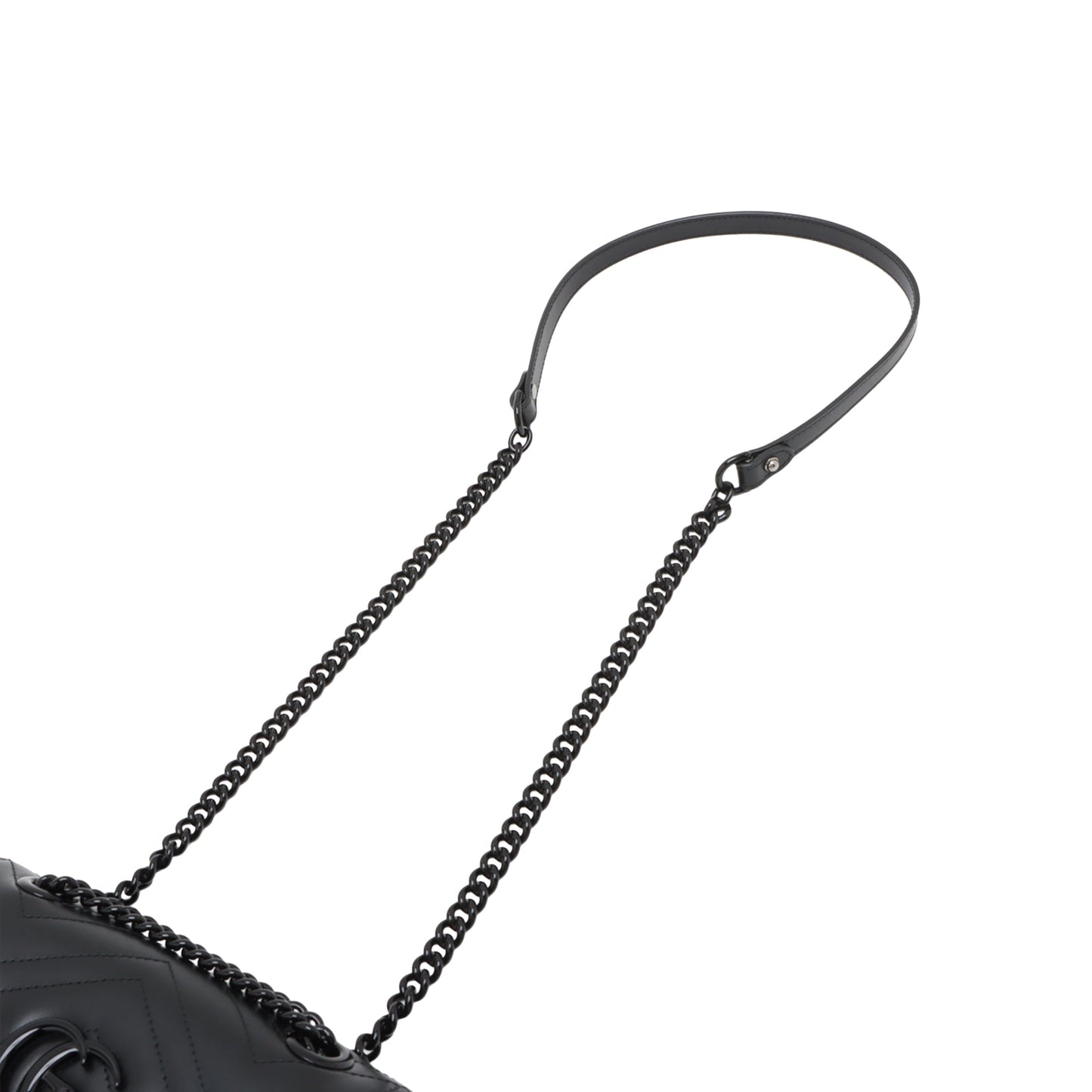Gucci Small GG Marmont Matelasse Calfskin Monochrome Shoulder Bag