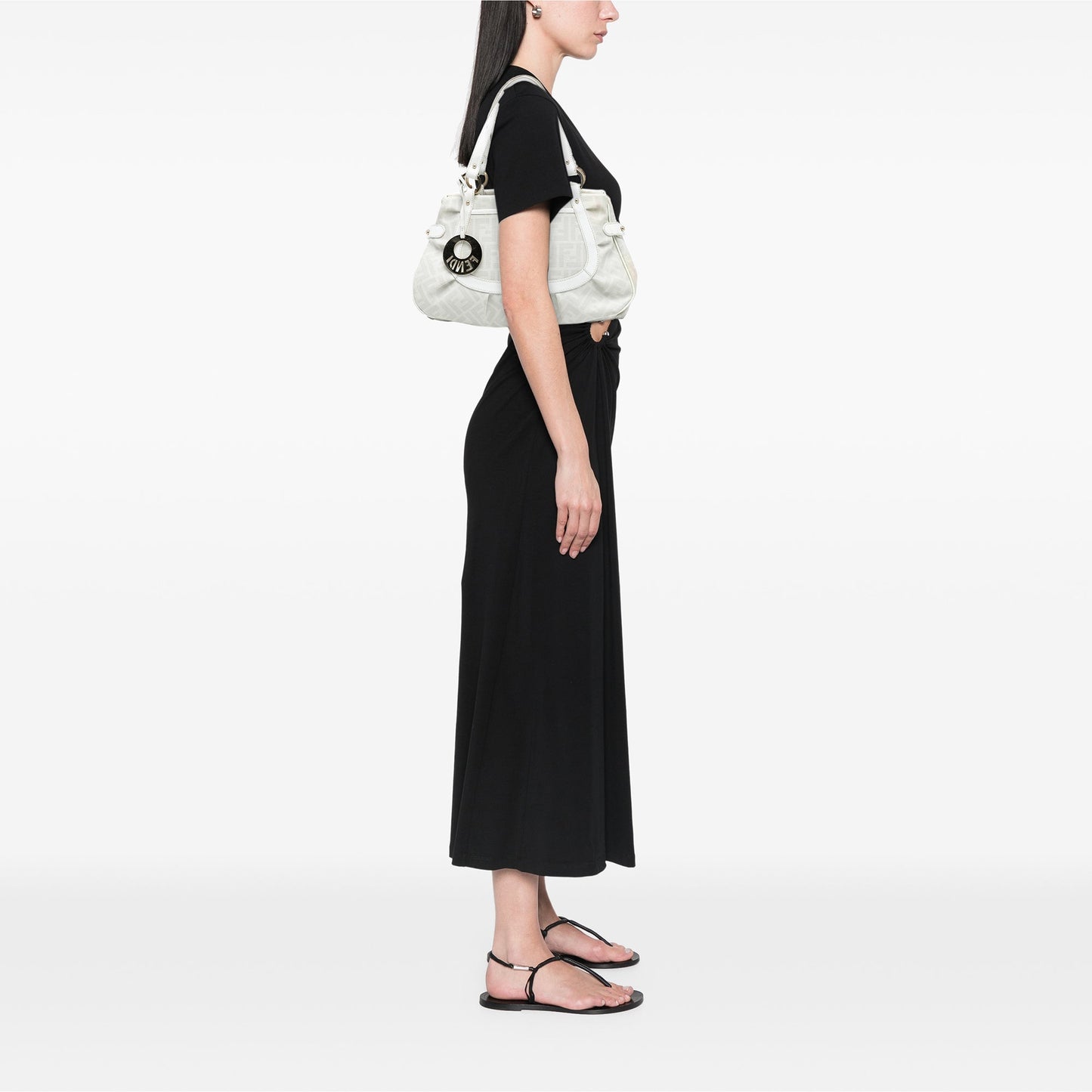 Fendi Medium Zucca Spalmati Chef Shopper Tote