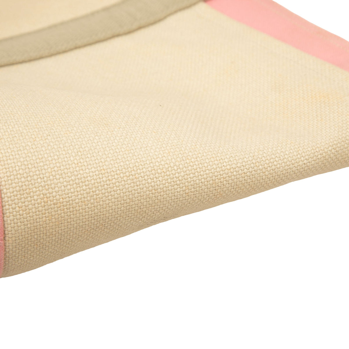 Chanel Large Bicolor Canvas Sports Ligne Tote — Beige