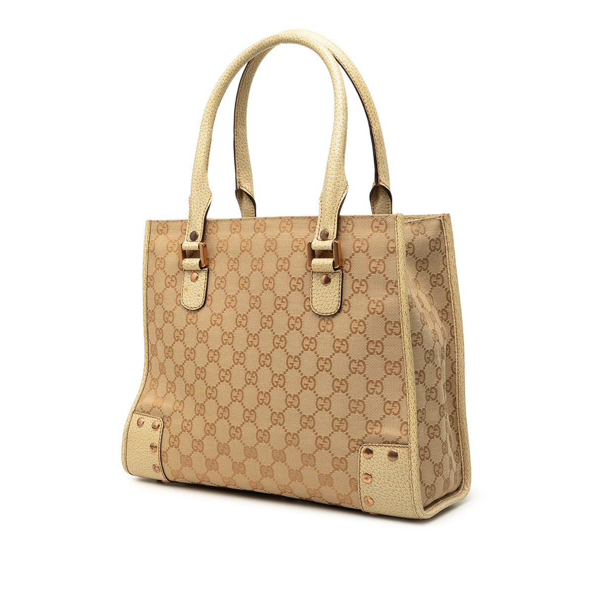 Gucci GG Canvas Nailhead Tote