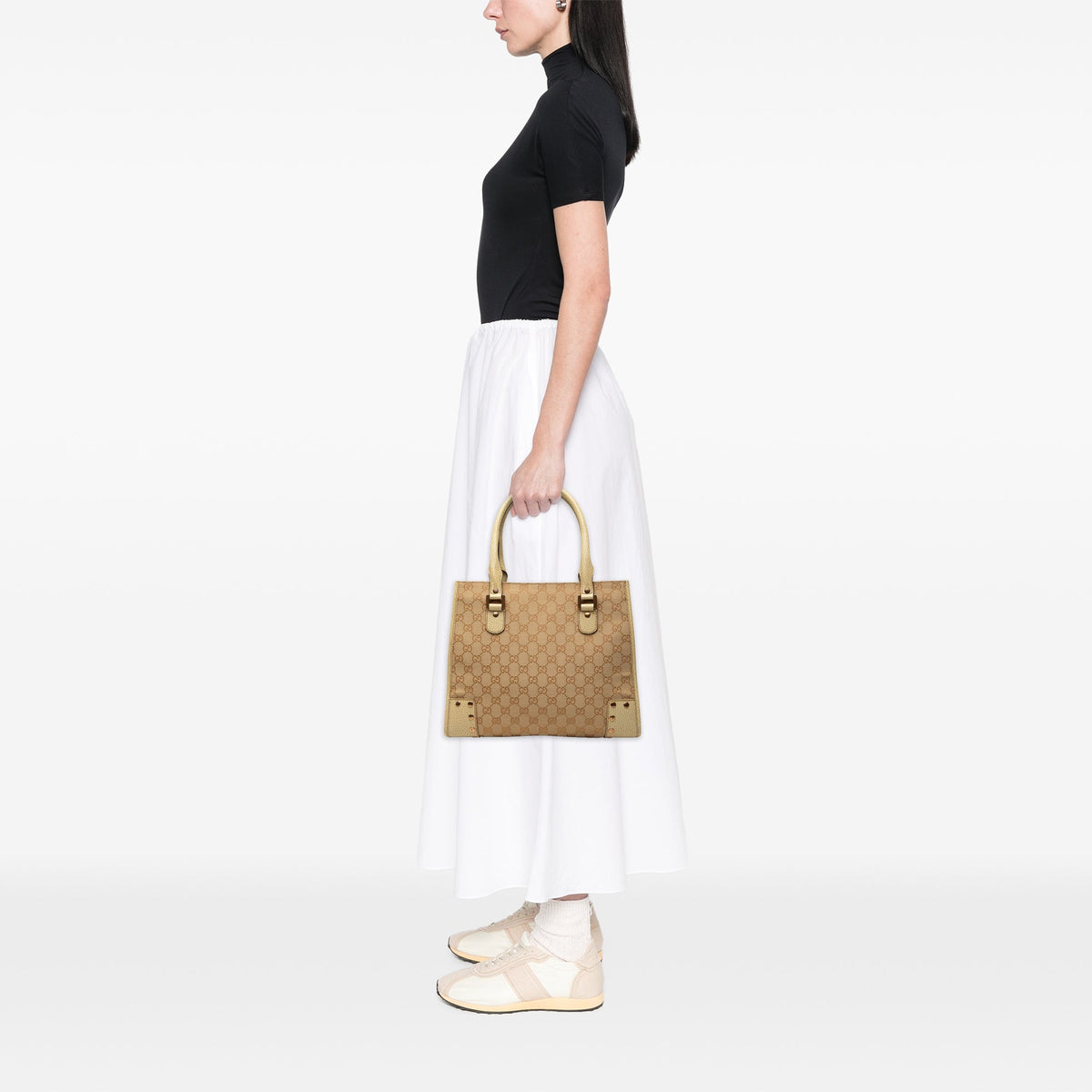 Gucci GG Canvas Nailhead Tote