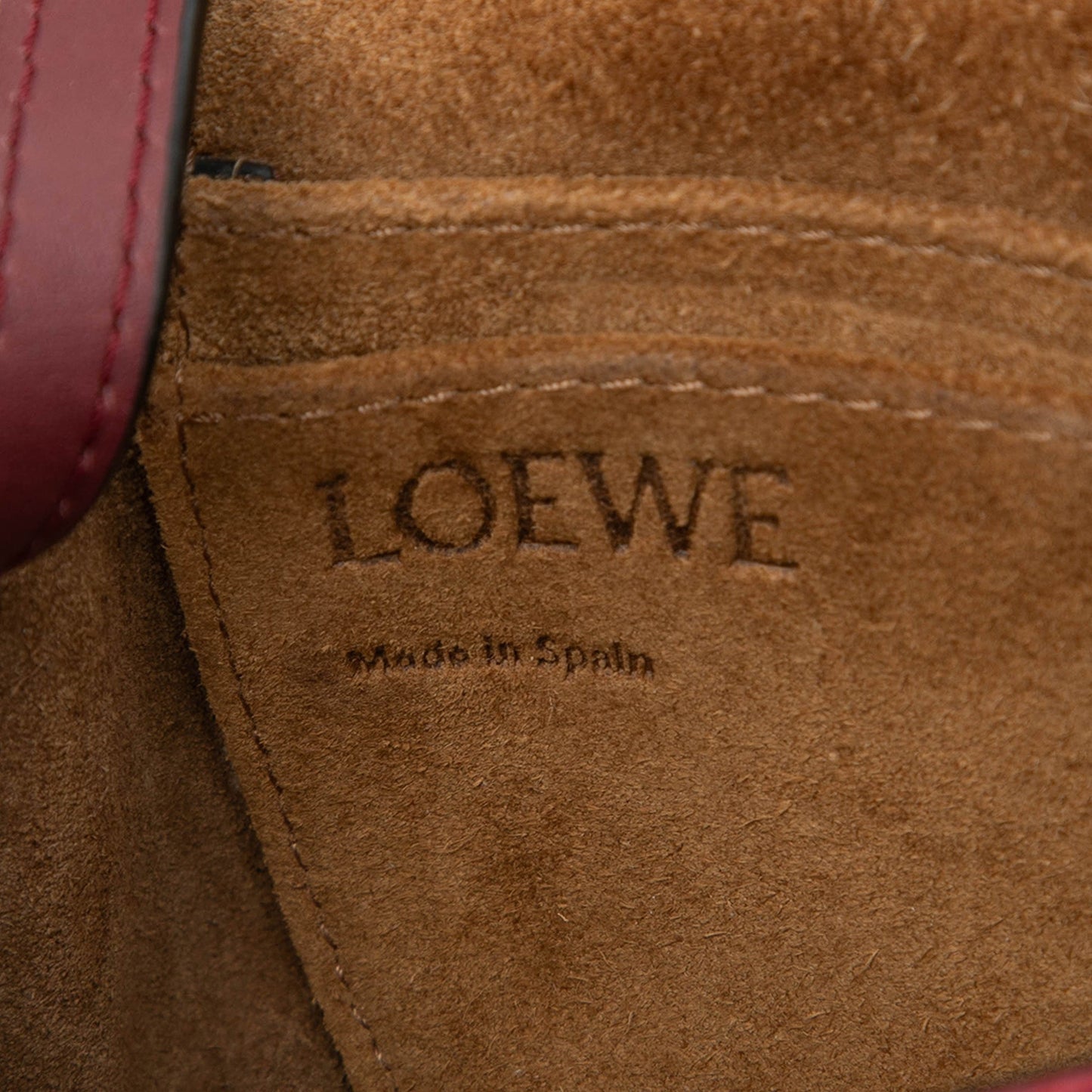 LOEWE Mini Bicolor Grained Calfskin Gate Crossbody