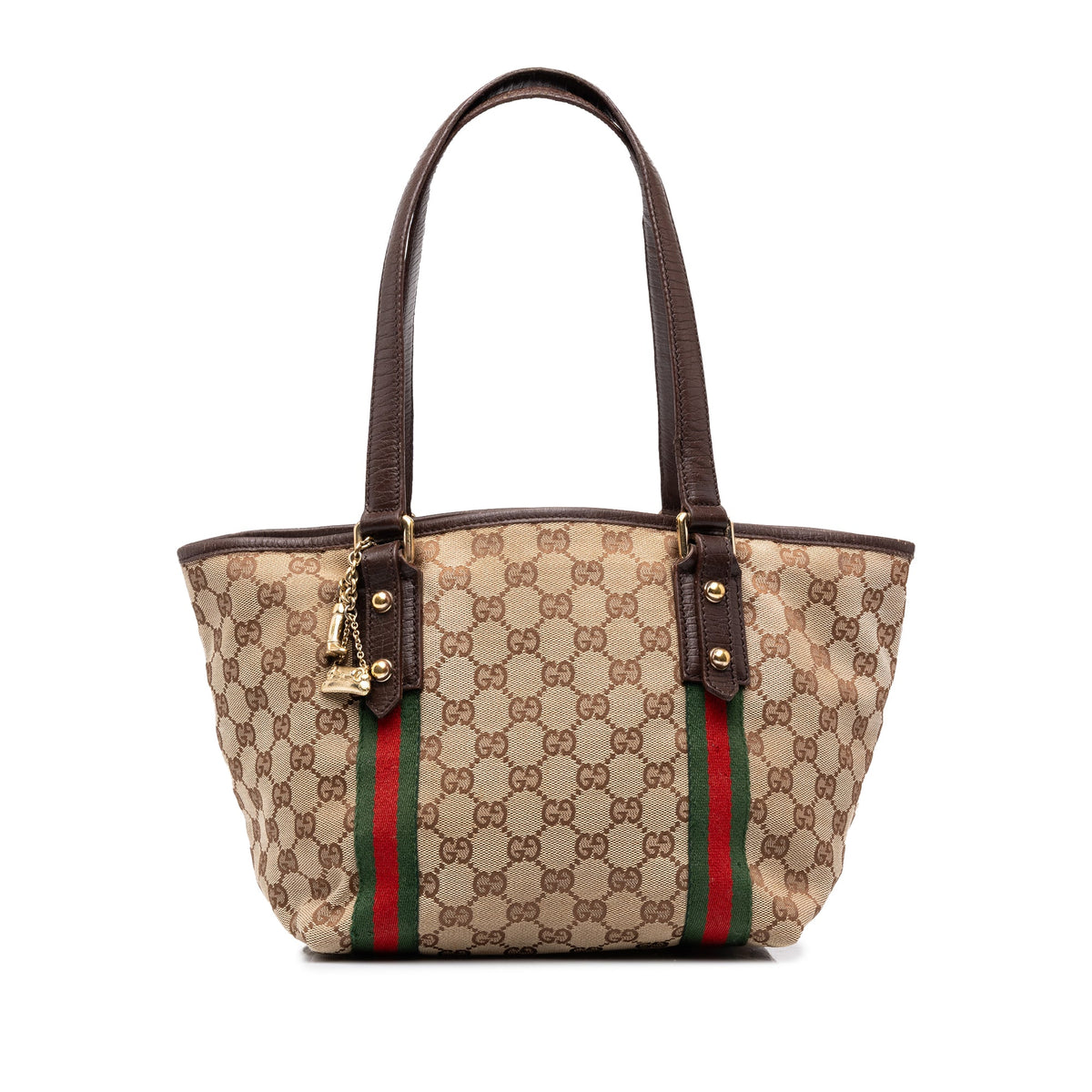 Gucci GG Canvas Jolicoeur Tote — Brown