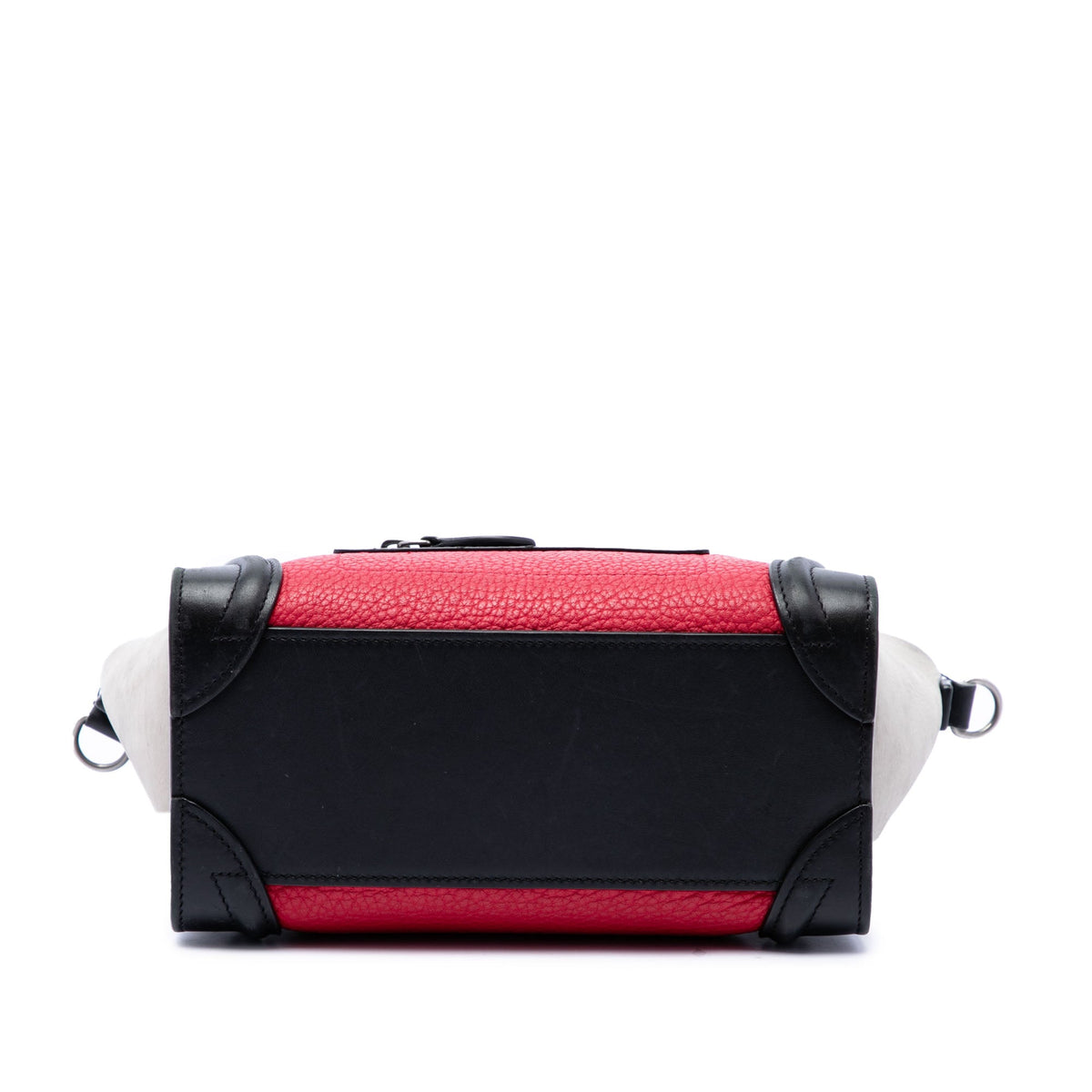 Celine Nano Tricolor Nubuck and Calfskin Luggage Tote