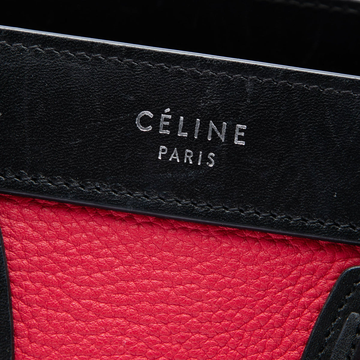 Celine Nano Tricolor Nubuck and Calfskin Luggage Tote