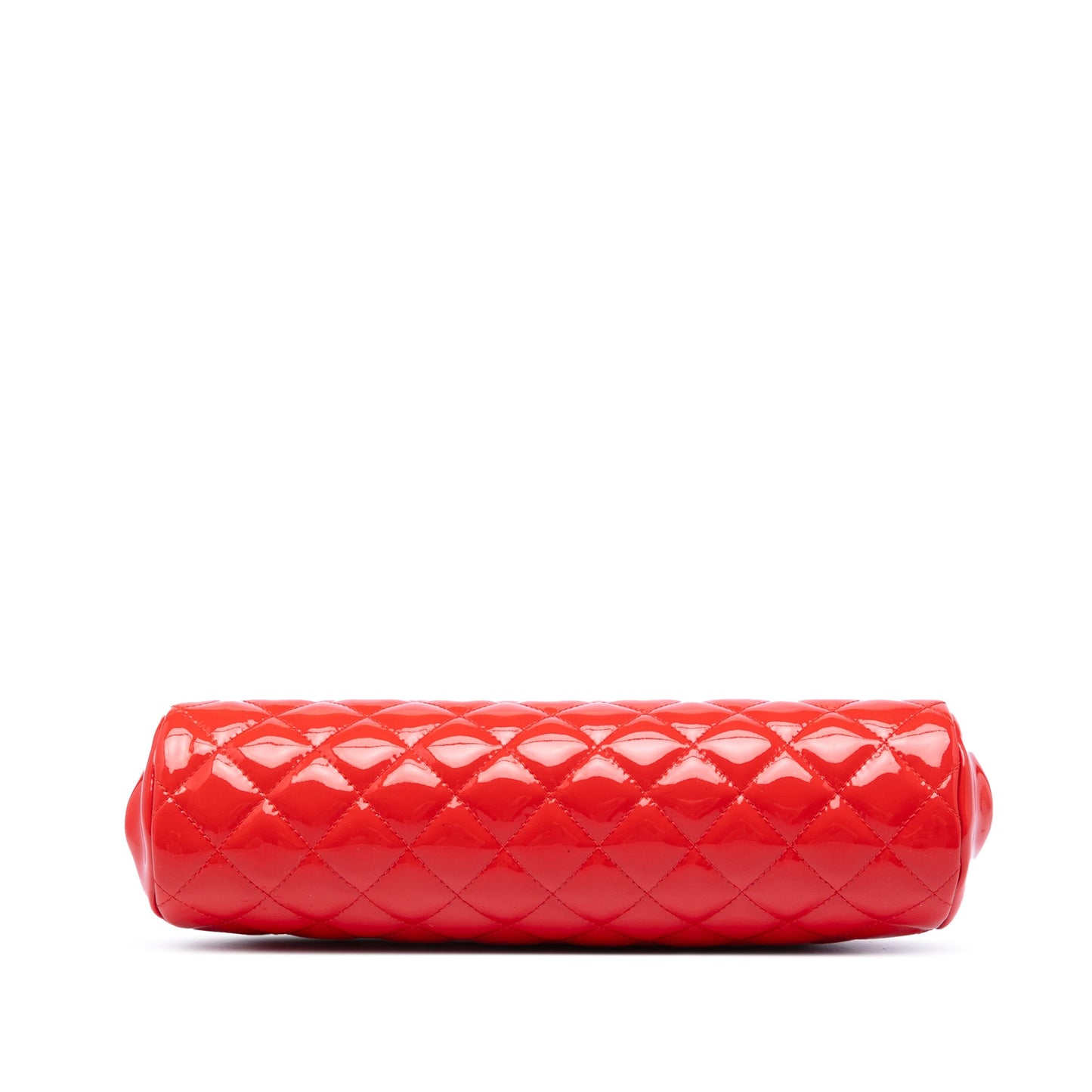 Chanel Quilted Patent Timeless Kiss Lock Clutch