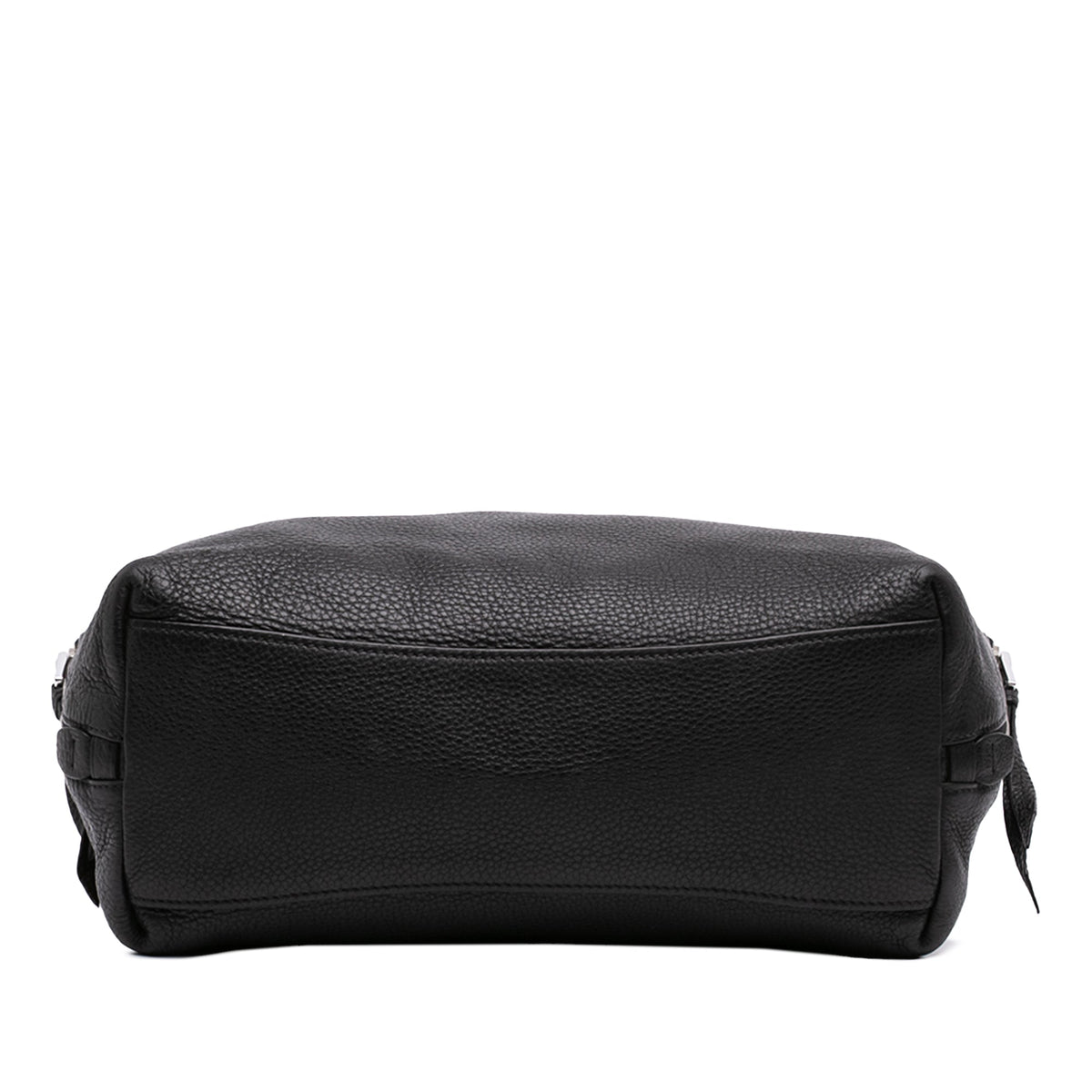 Prada Vitello Daino Side Zip Tote — Black