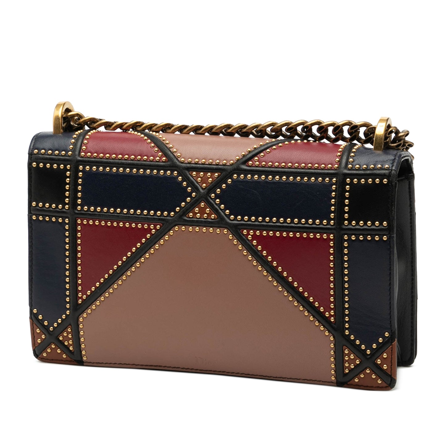 Dior Medium Multicolore Studded Lambskin Diorama Flap