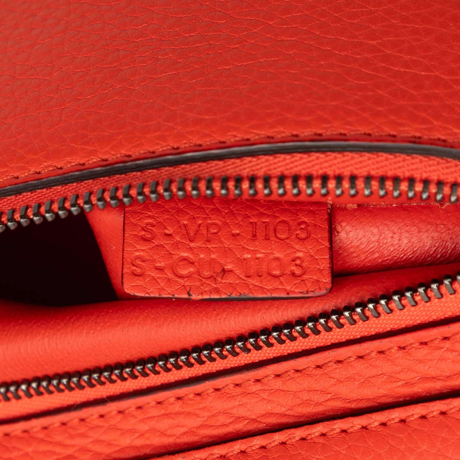 Celine Medium Drummed Calfskin and Suede Trapeze Satchel