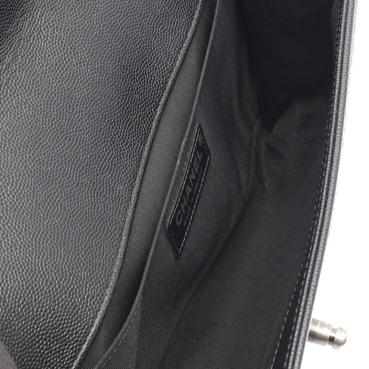 Chanel Old Medium Quilted Caviar Boy Flap