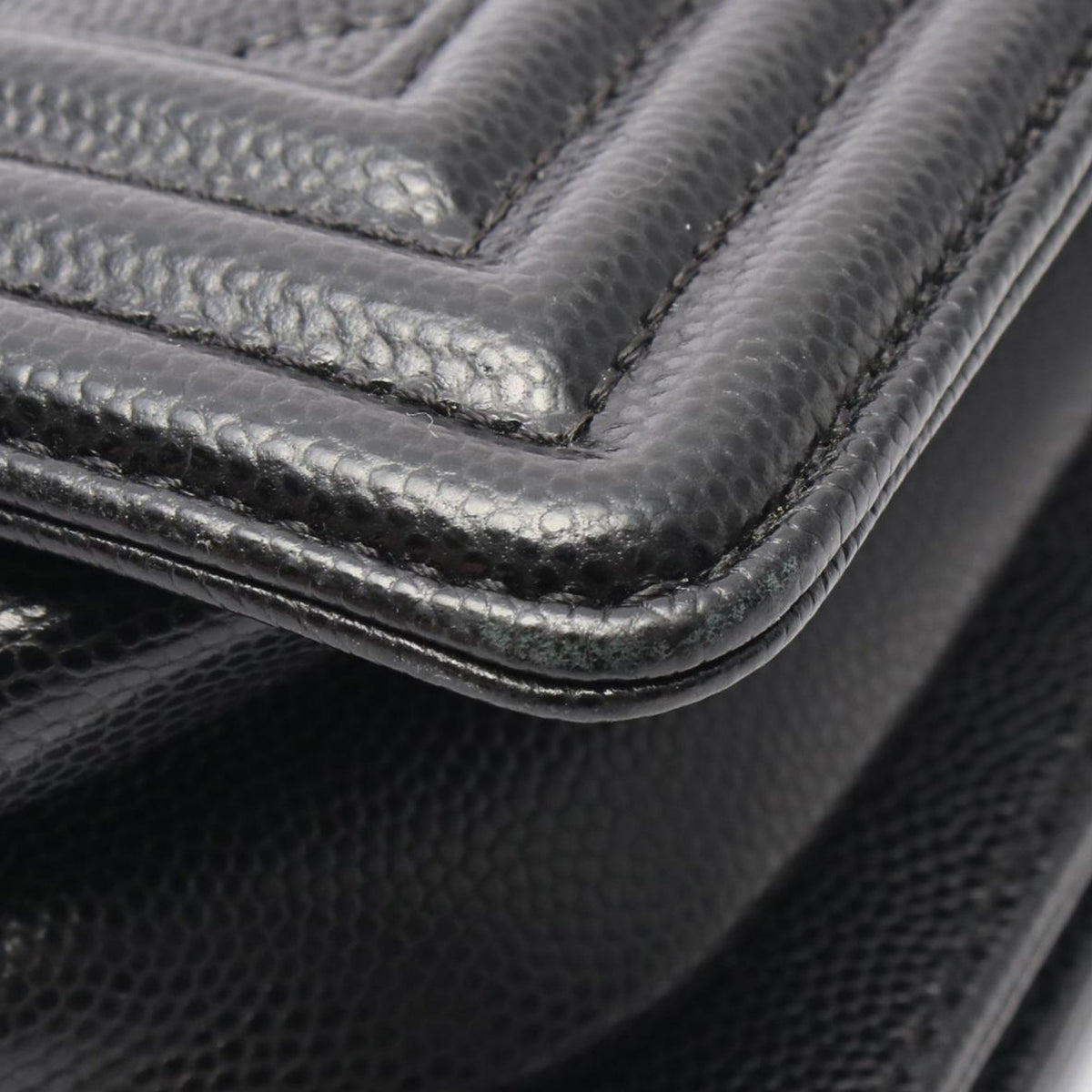 Chanel Old Medium Quilted Caviar Boy Flap