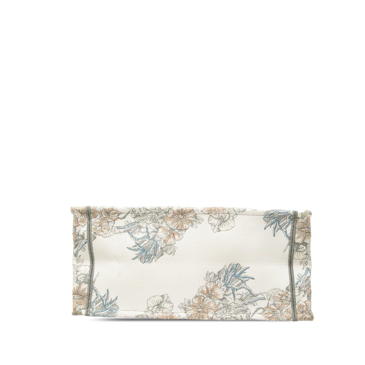 Dior Medium Embroidered Canvas Reve d Infini Book Tote — White