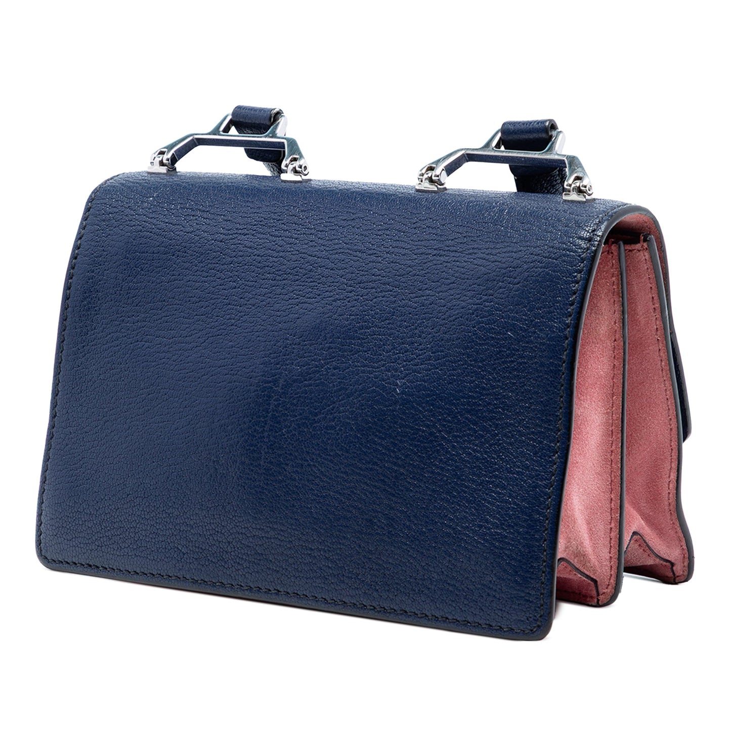 Goatskin Madras Miu Logo Crossbody