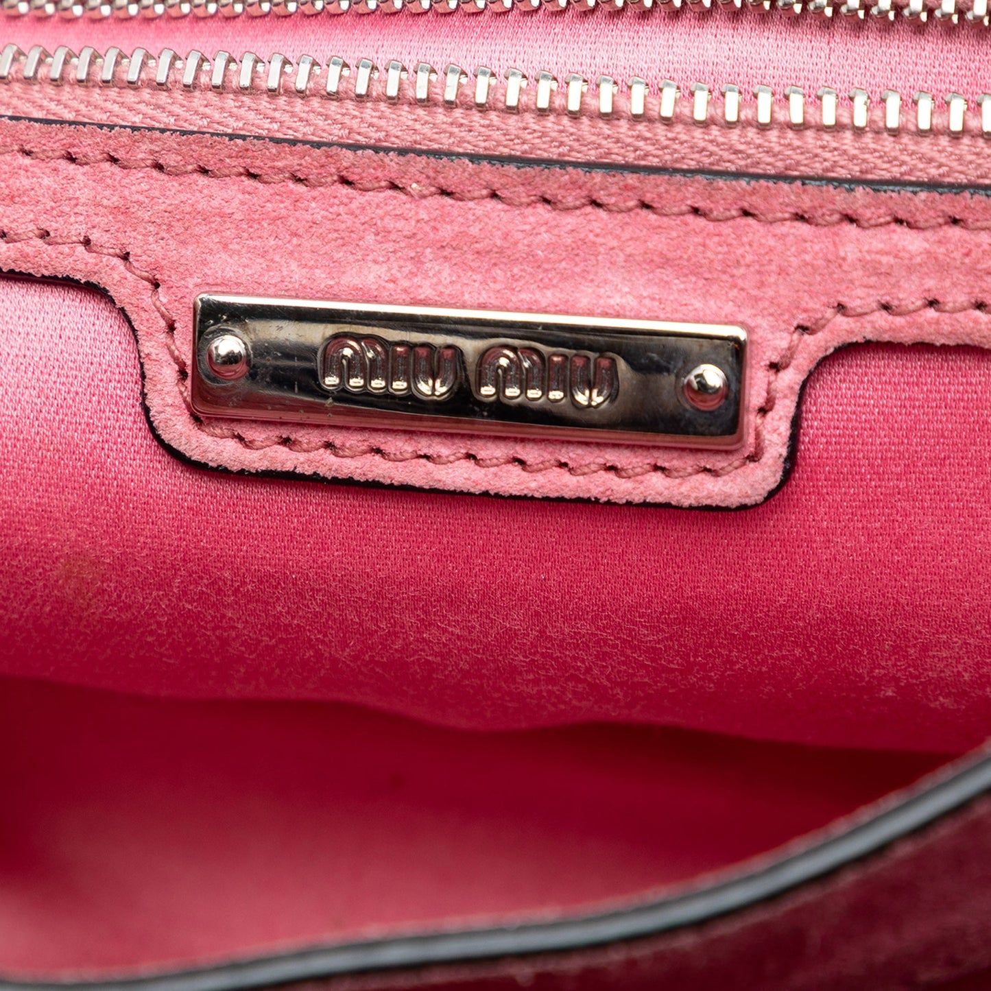 Goatskin Madras Miu Logo Crossbody