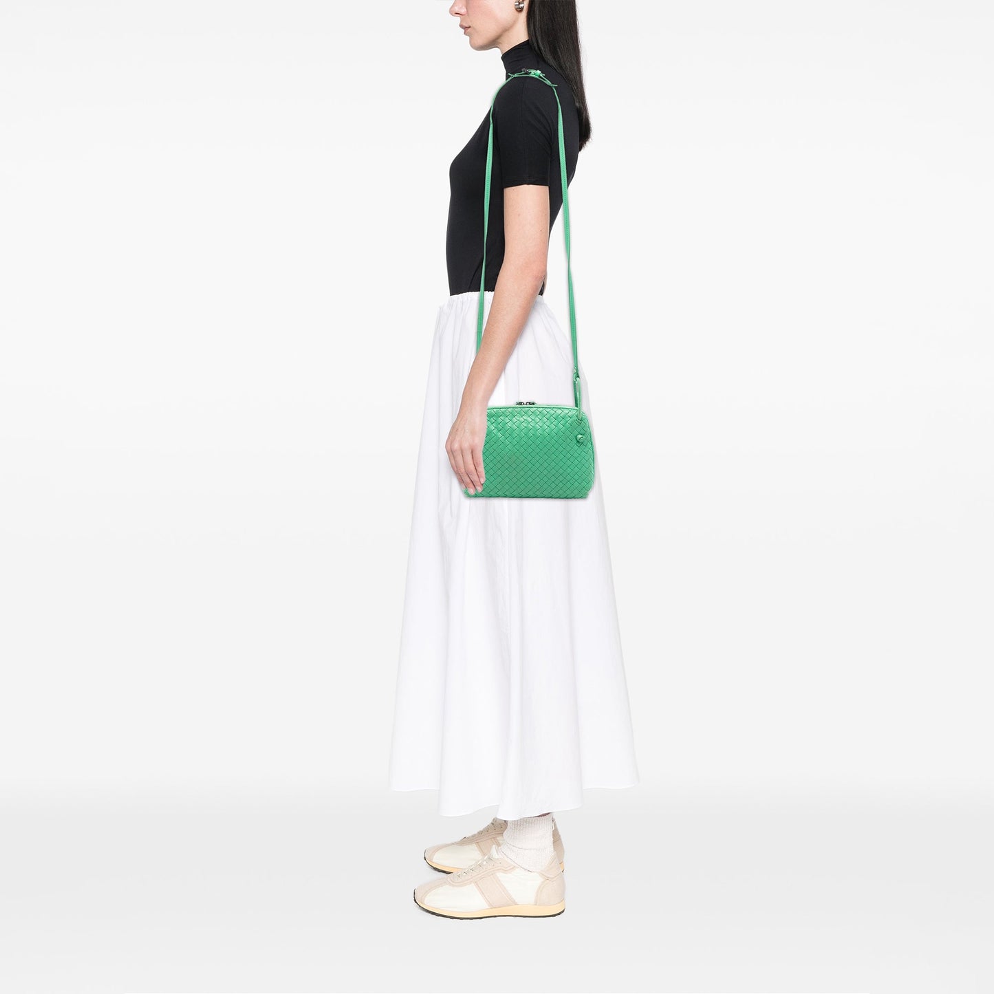 Bottega Veneta Nappa Intrecciato Nodini Crossbody