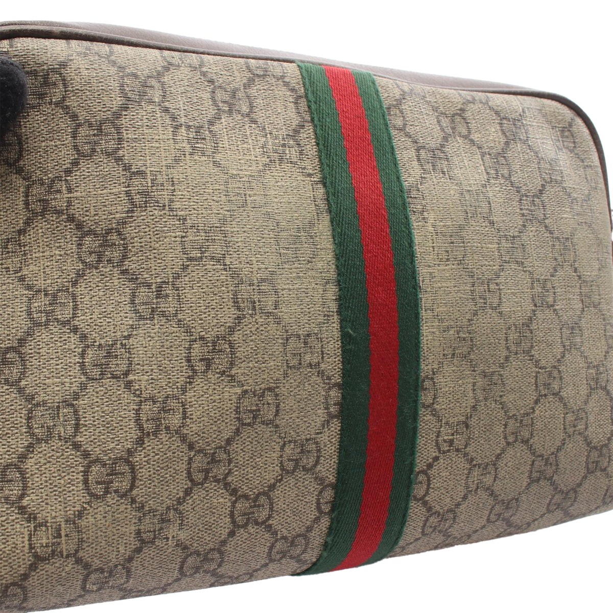 Gucci GG Supreme Ophidia Crossbody — Beige