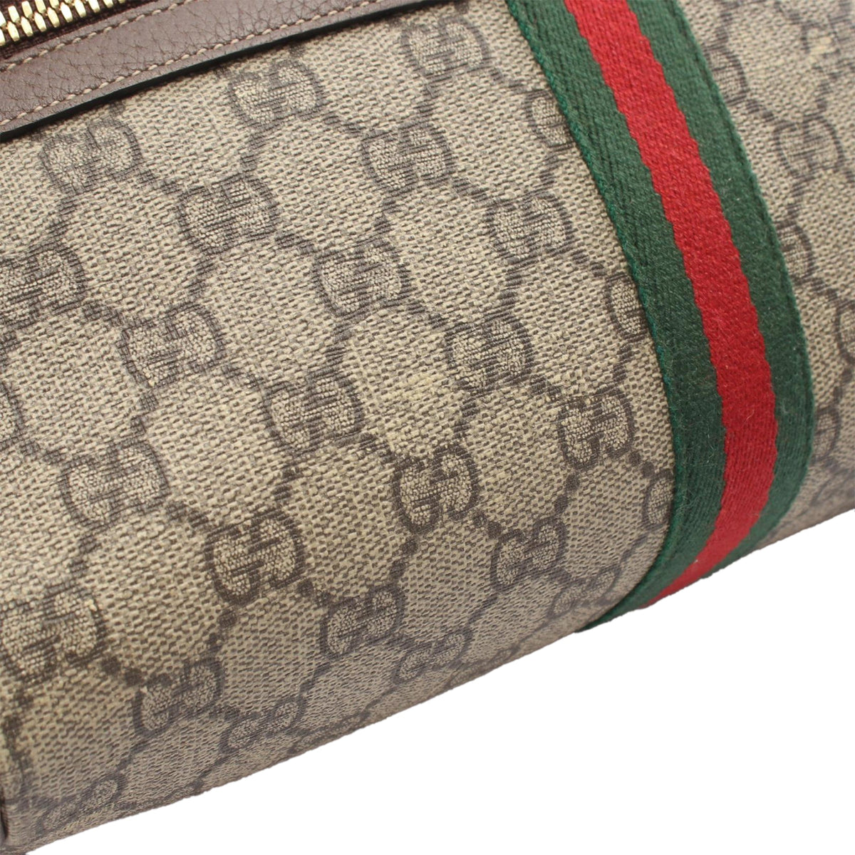 Gucci GG Supreme Ophidia Crossbody — Beige