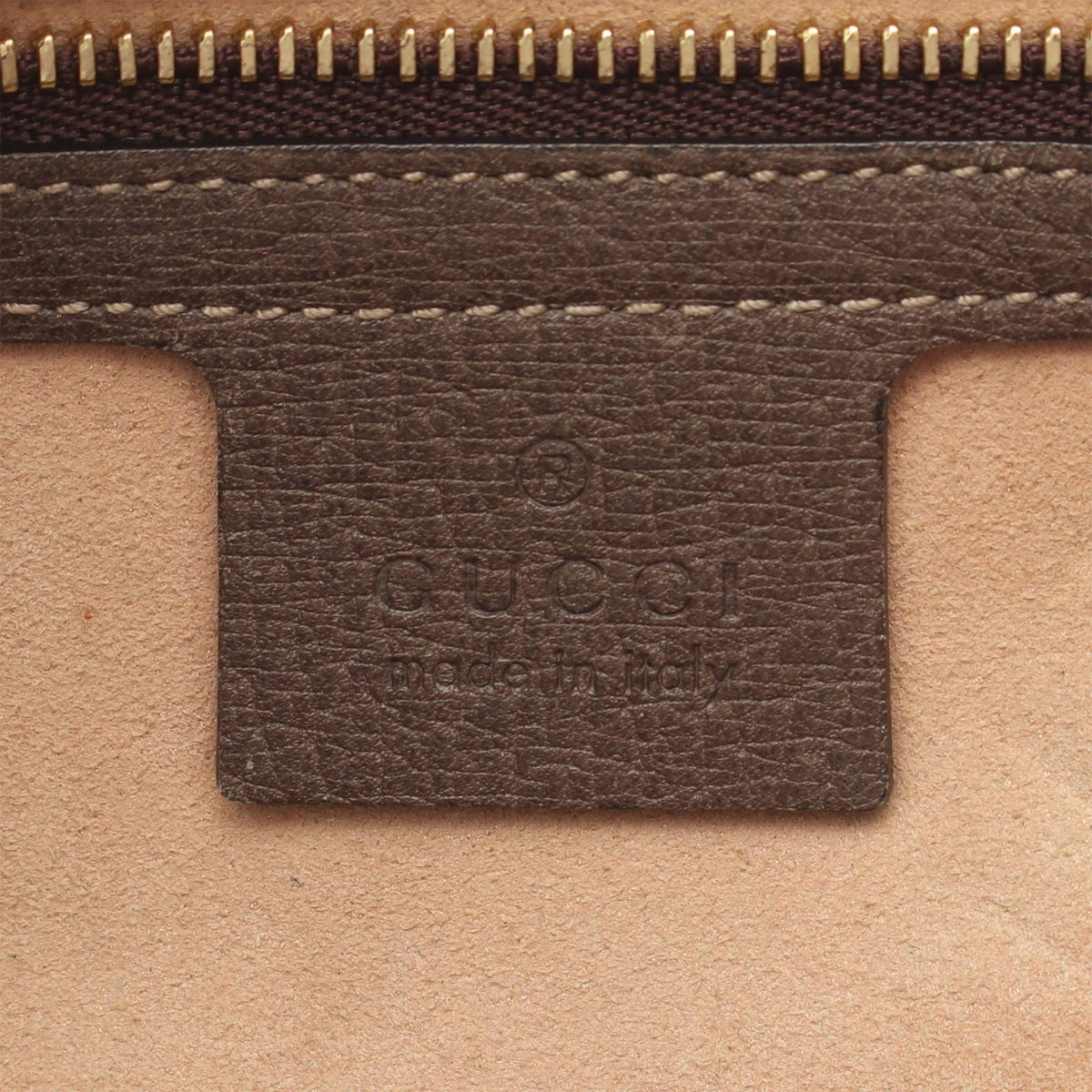 Gucci GG Supreme Ophidia Crossbody — Beige