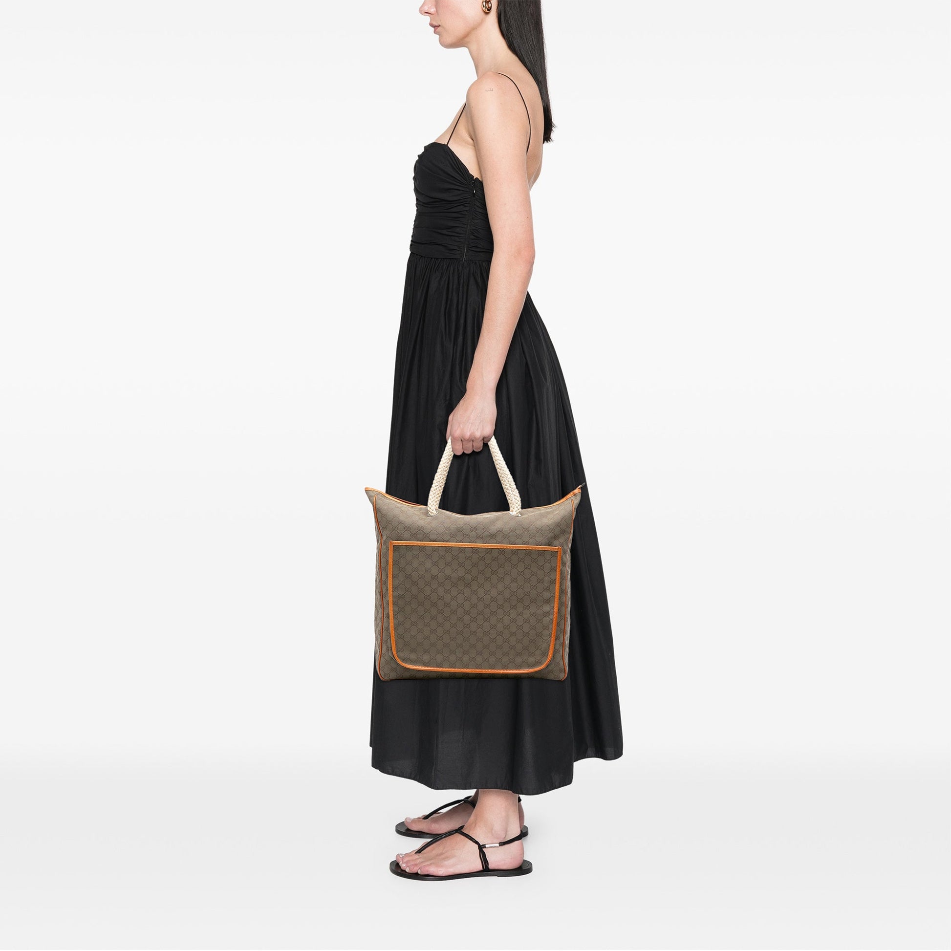 Gucci GG Canvas Rope Tote