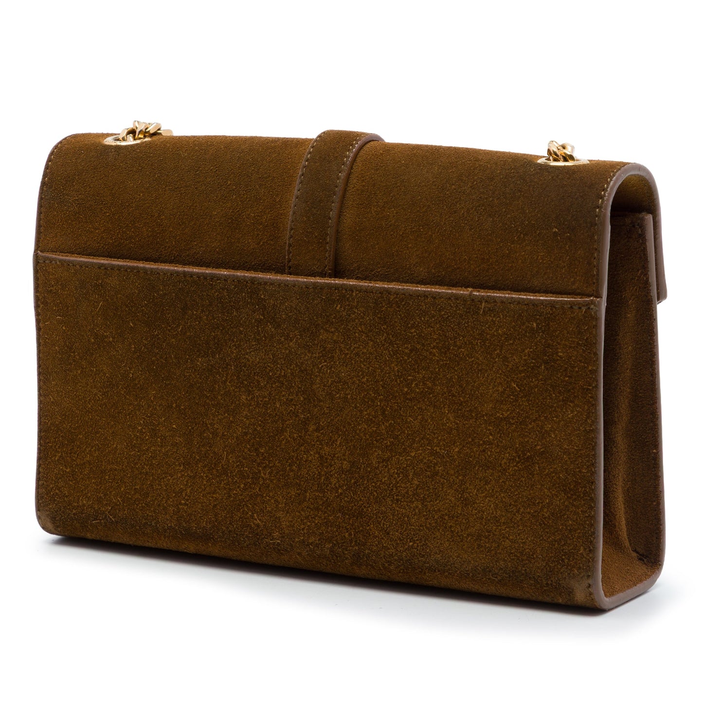 Saint Laurent Small Suede Monogram Envelope Crossbody