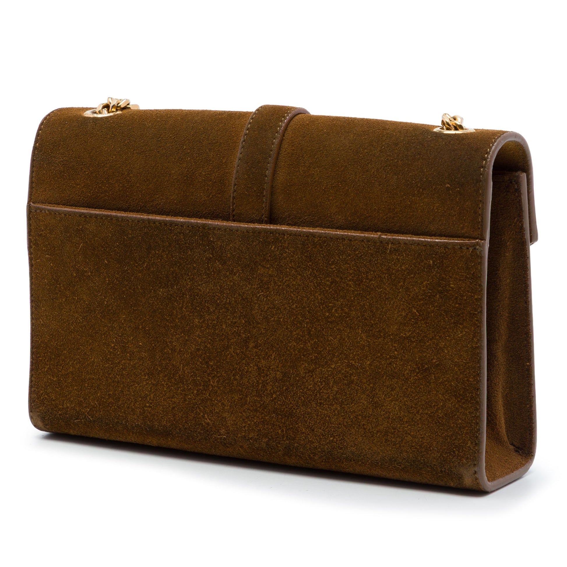 Saint Laurent Small Suede Monogram Envelope Crossbody