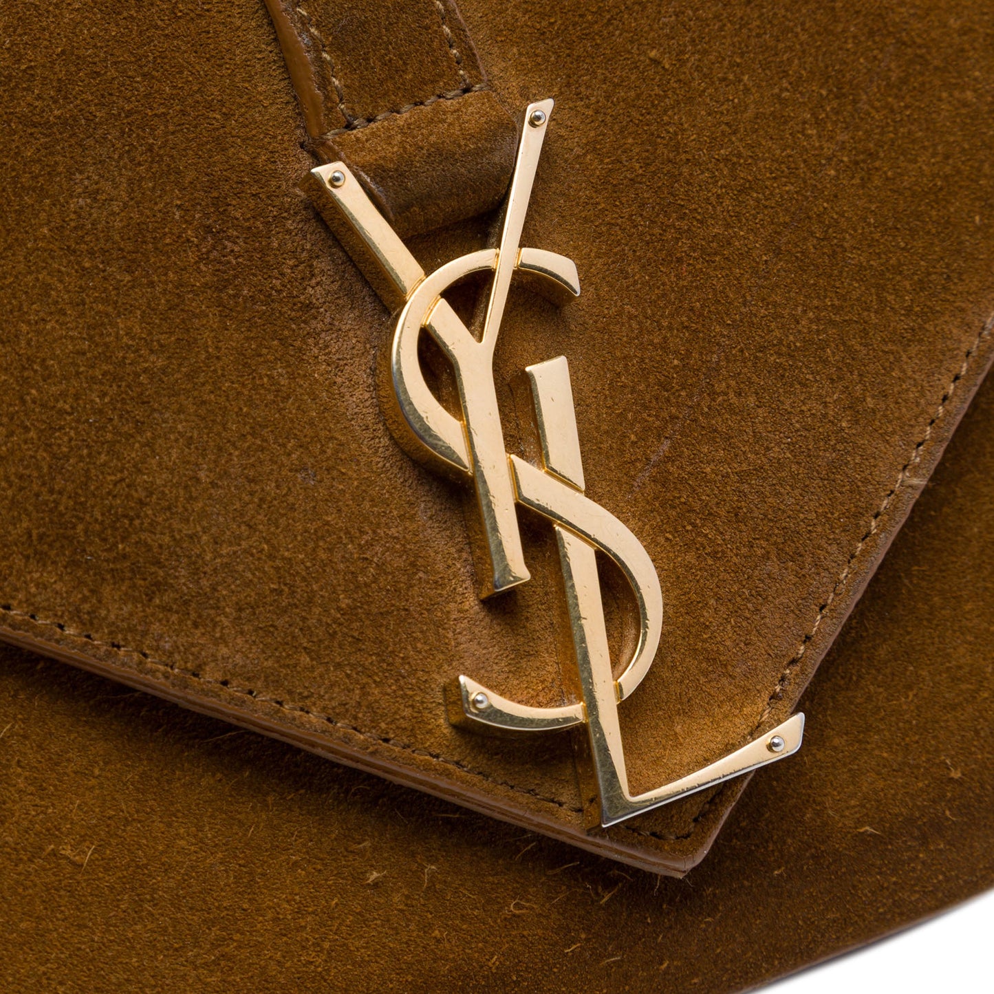 Saint Laurent Small Suede Monogram Envelope Crossbody