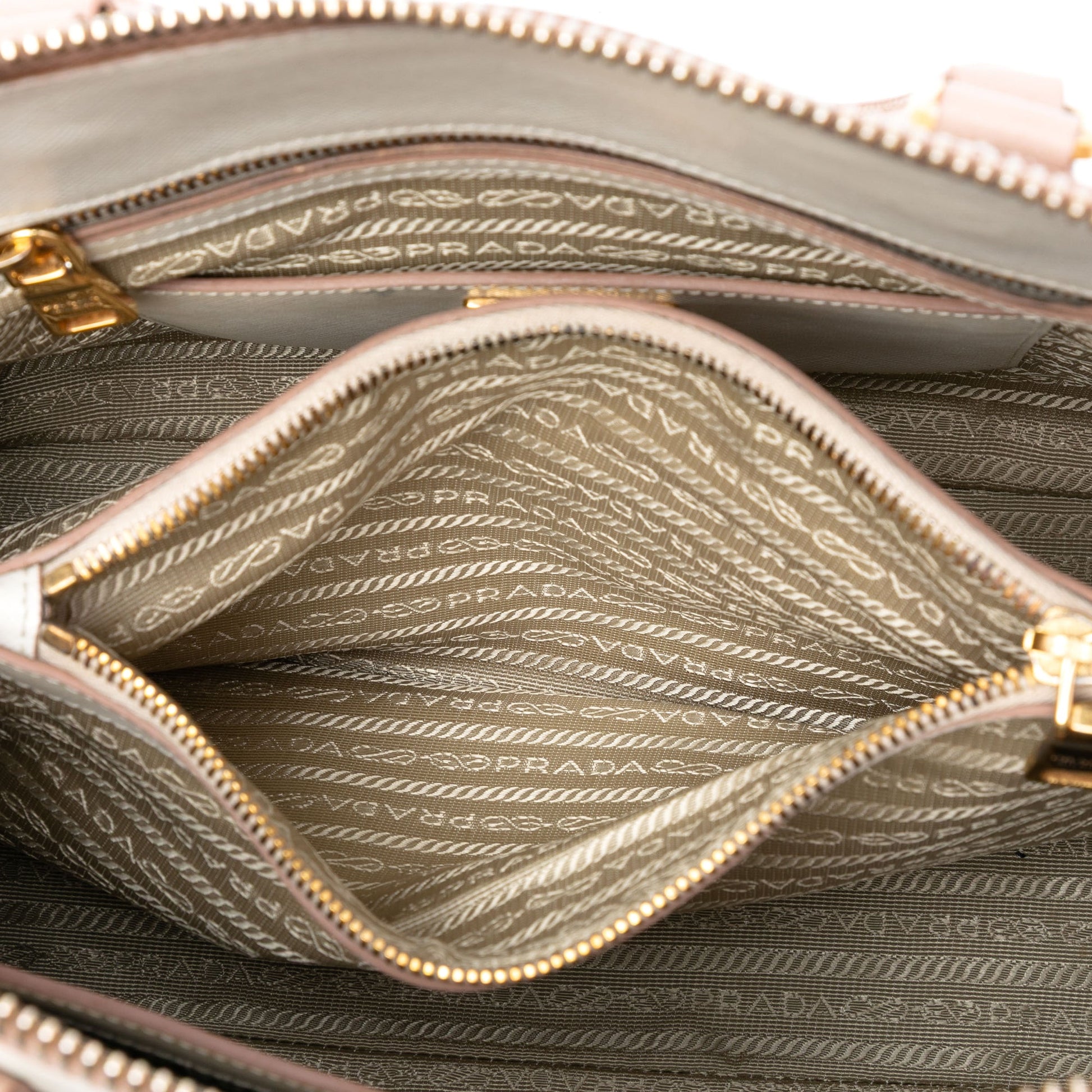 Prada Medium Bicolor Saffiano Lux Promenade Satchel