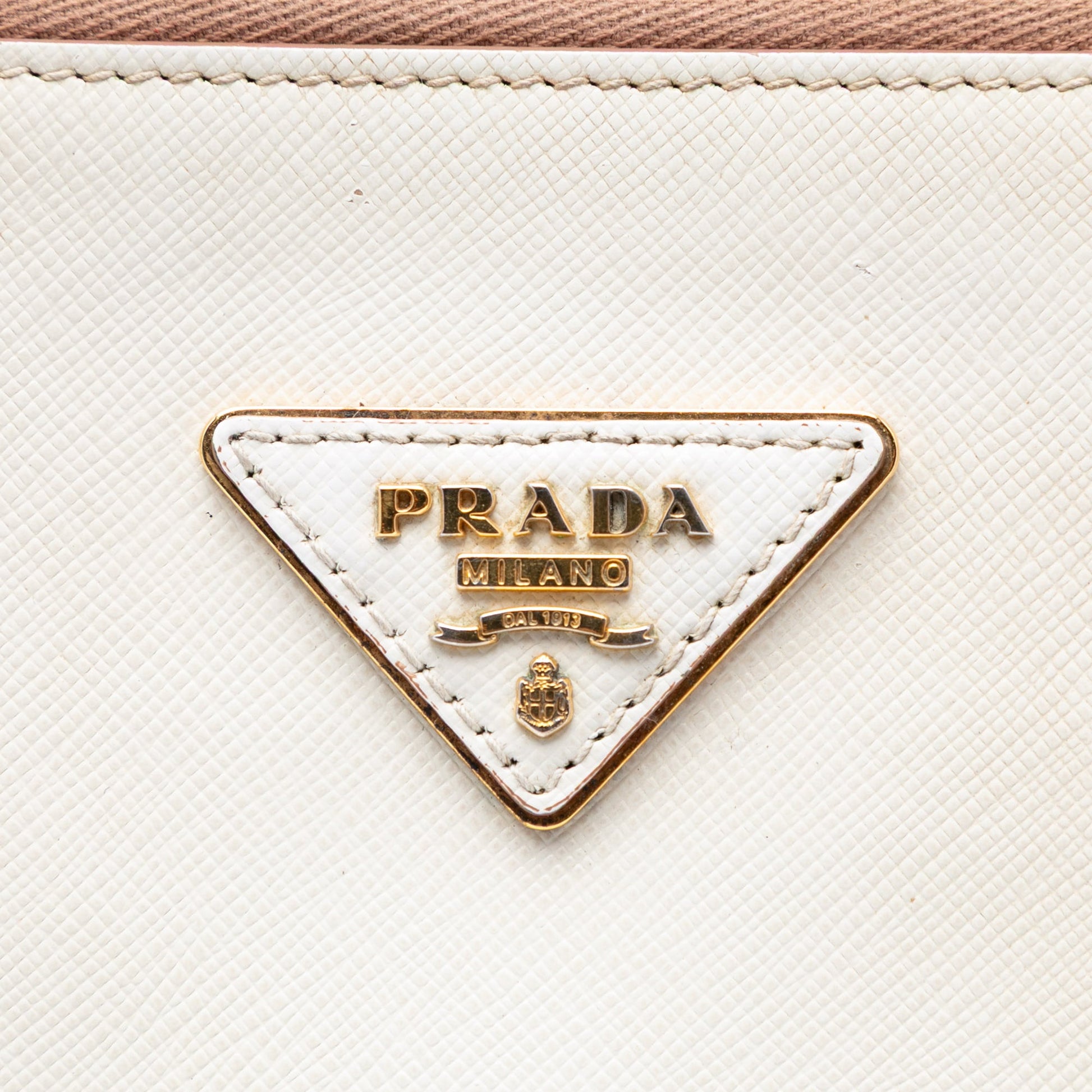 Prada Medium Bicolor Saffiano Lux Promenade Satchel