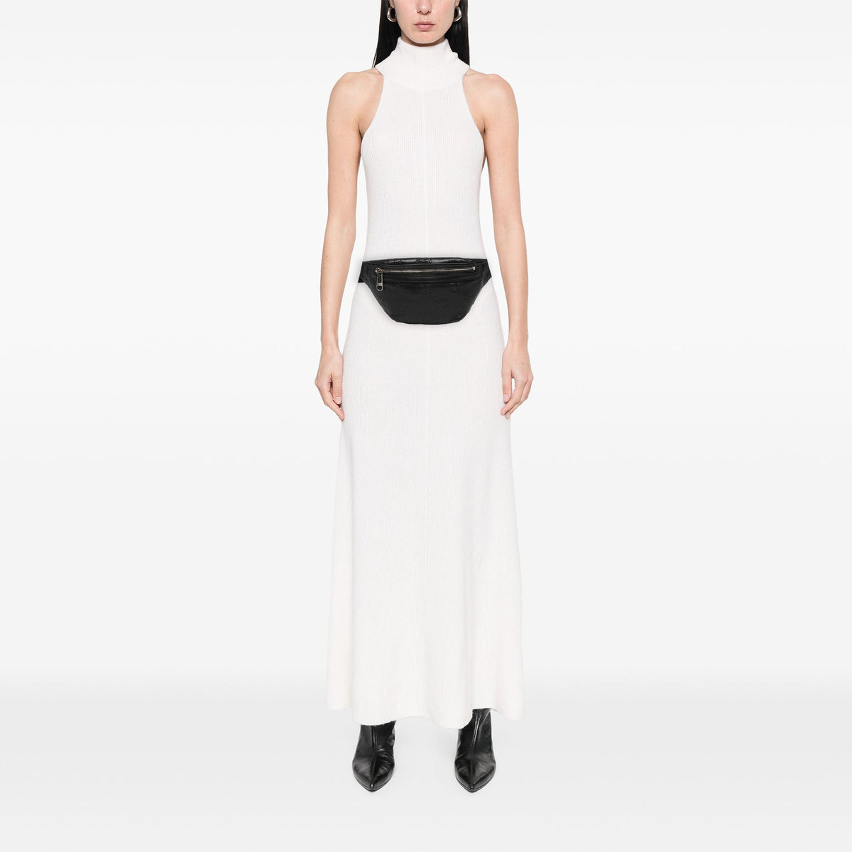 Gucci GG Embossed Perforated Calfskin Belt Bag — Black